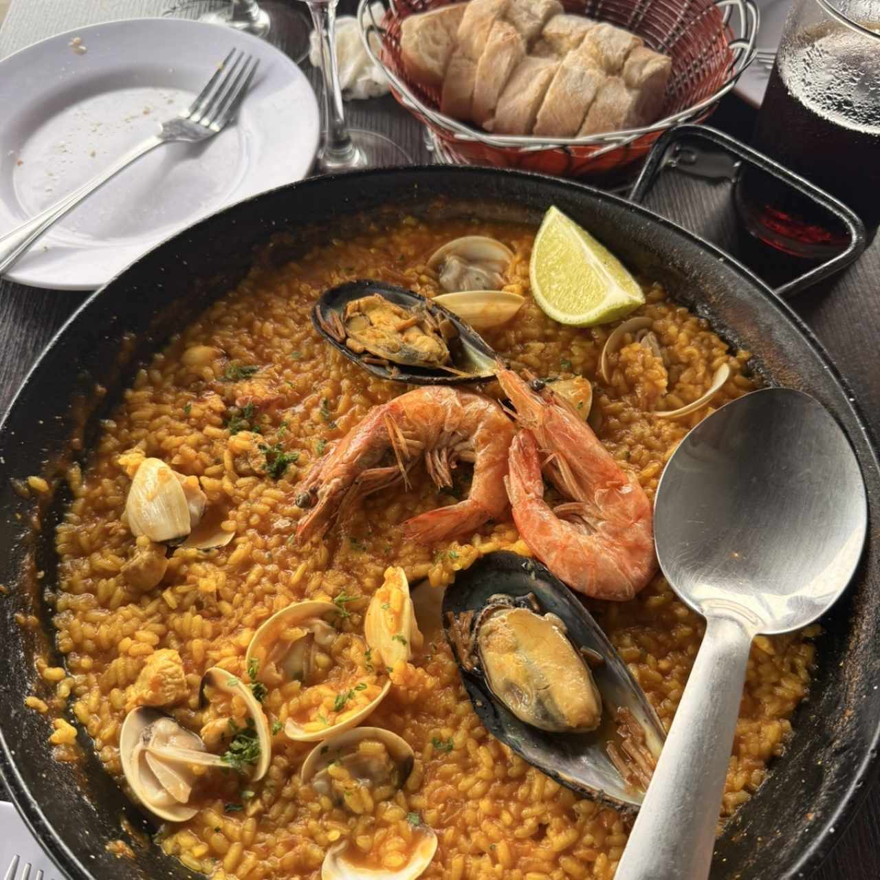 paella para 2 personas