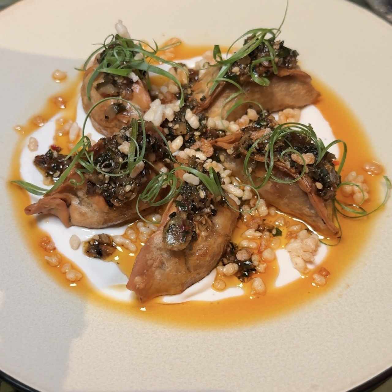 Dumpling de Pulpo y macha