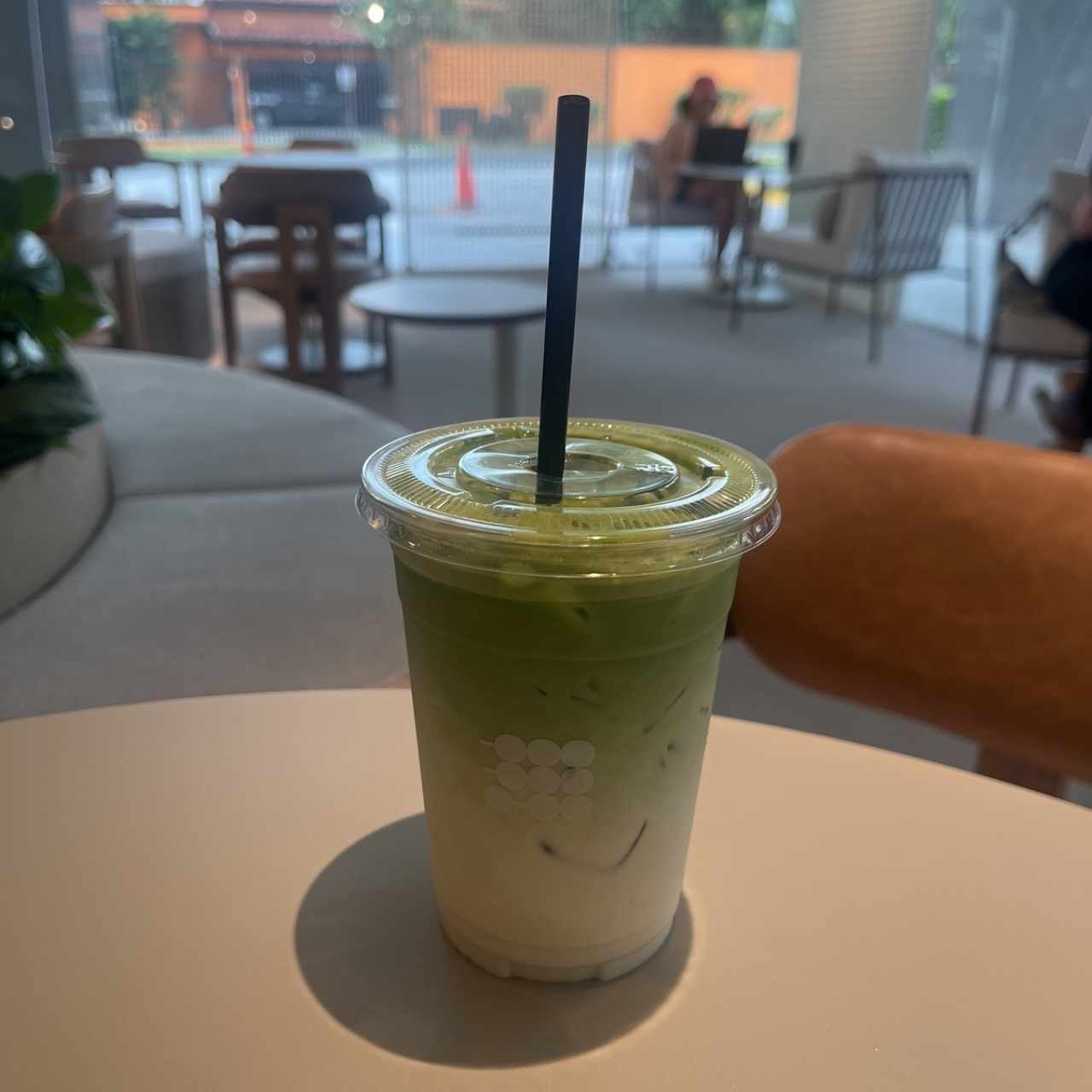 Iced matcha latte