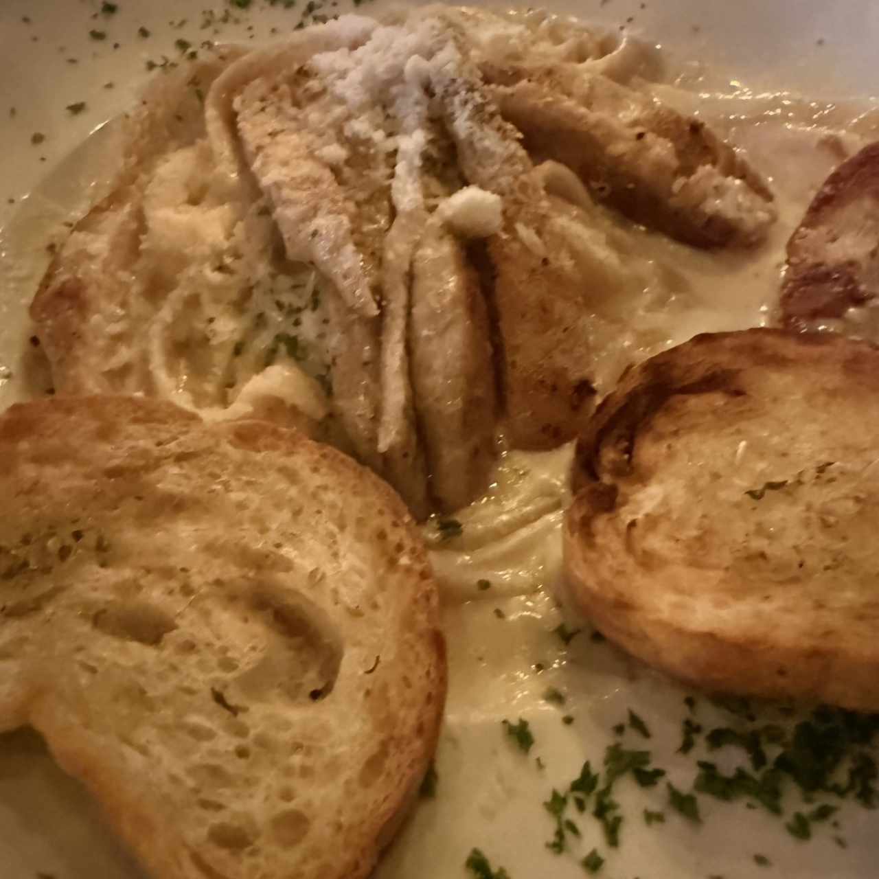 Fettuccine en Salsa Alfredo