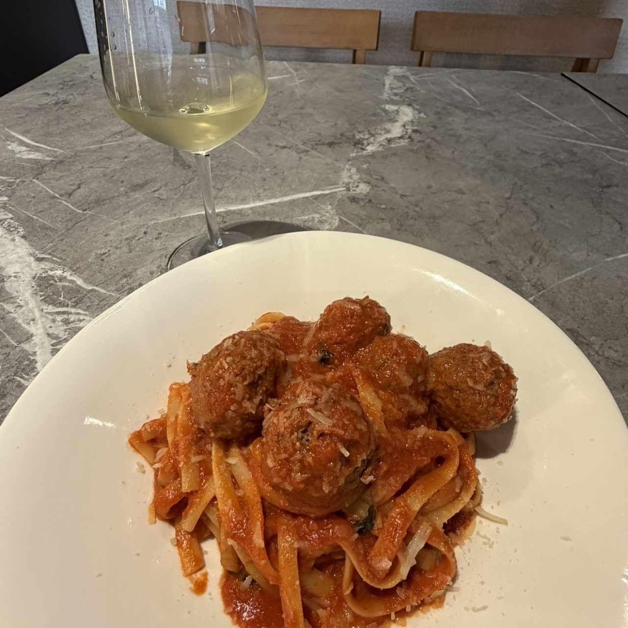 Spaggetti con Albondigas. Gandoras