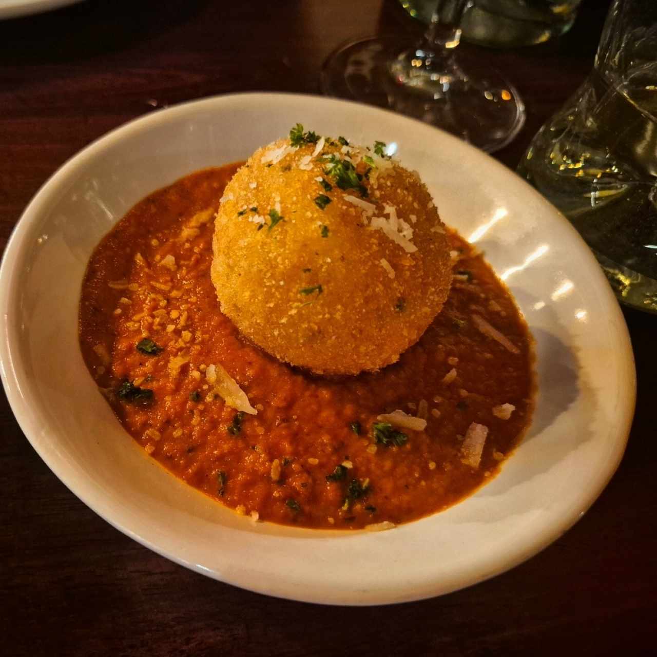 arancini de camarones