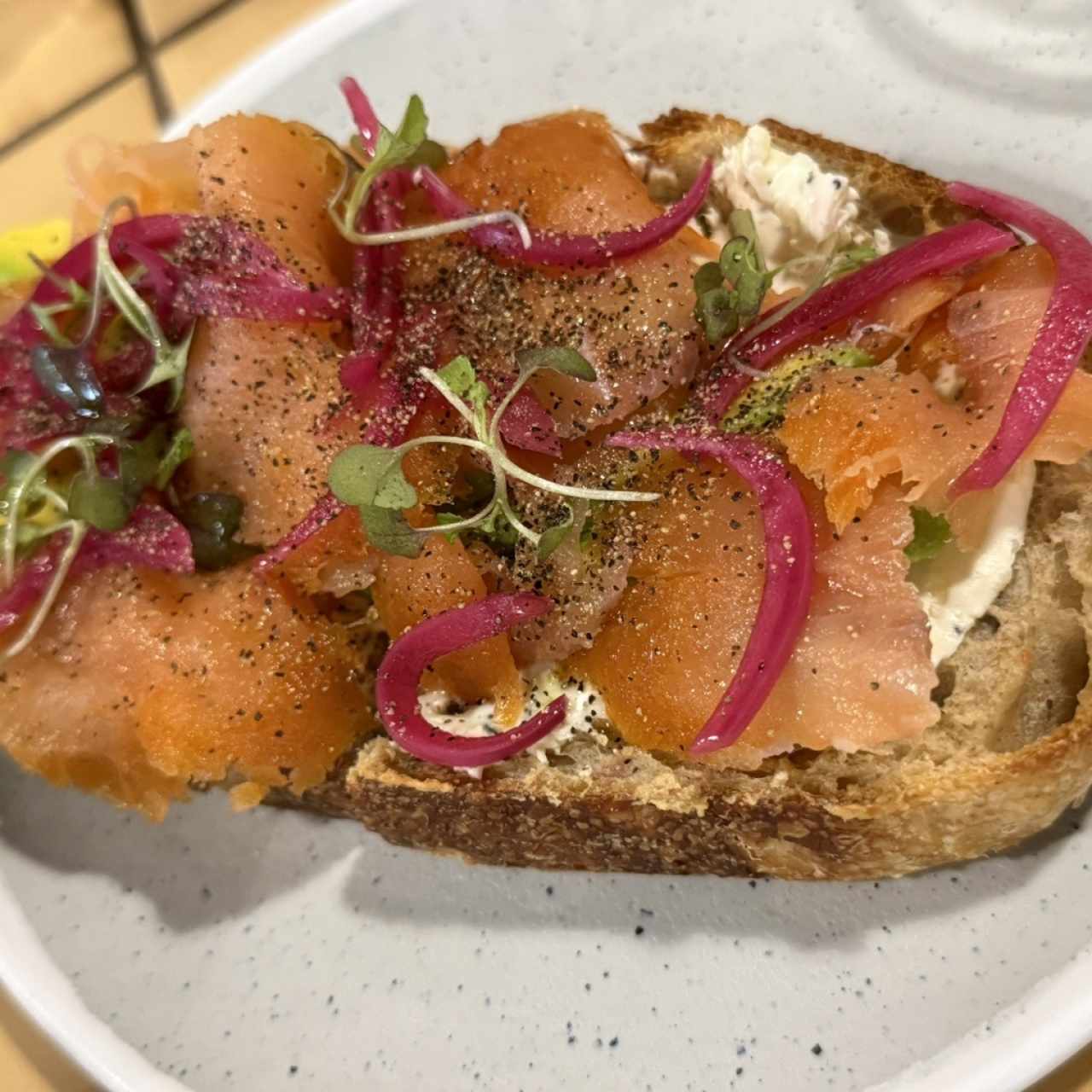 Salmon toast