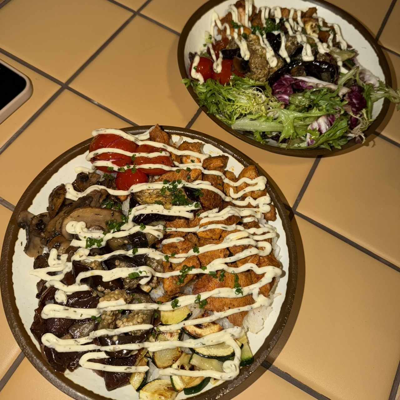 Bowl de pollo rostizado 
