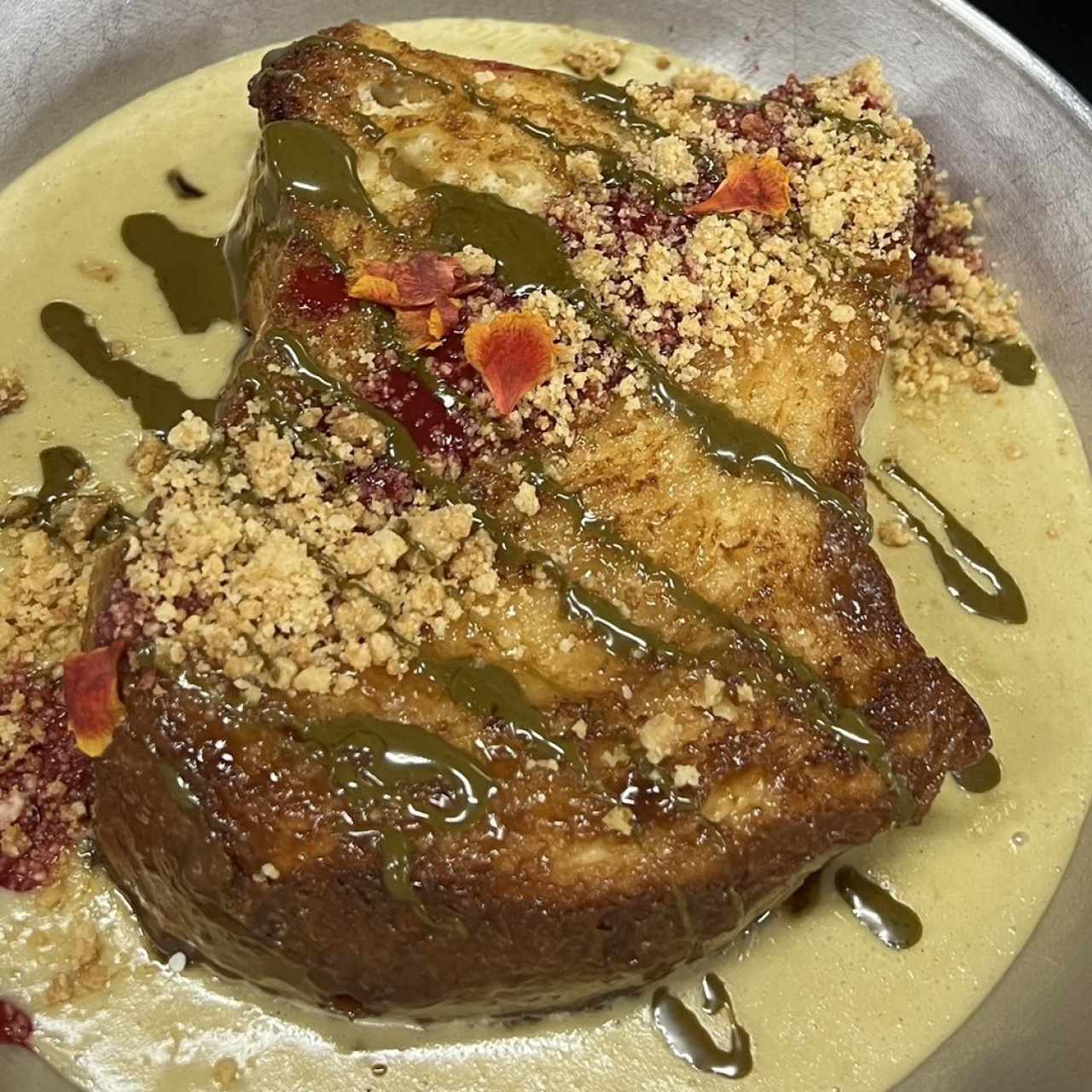 Tostada de pistacho