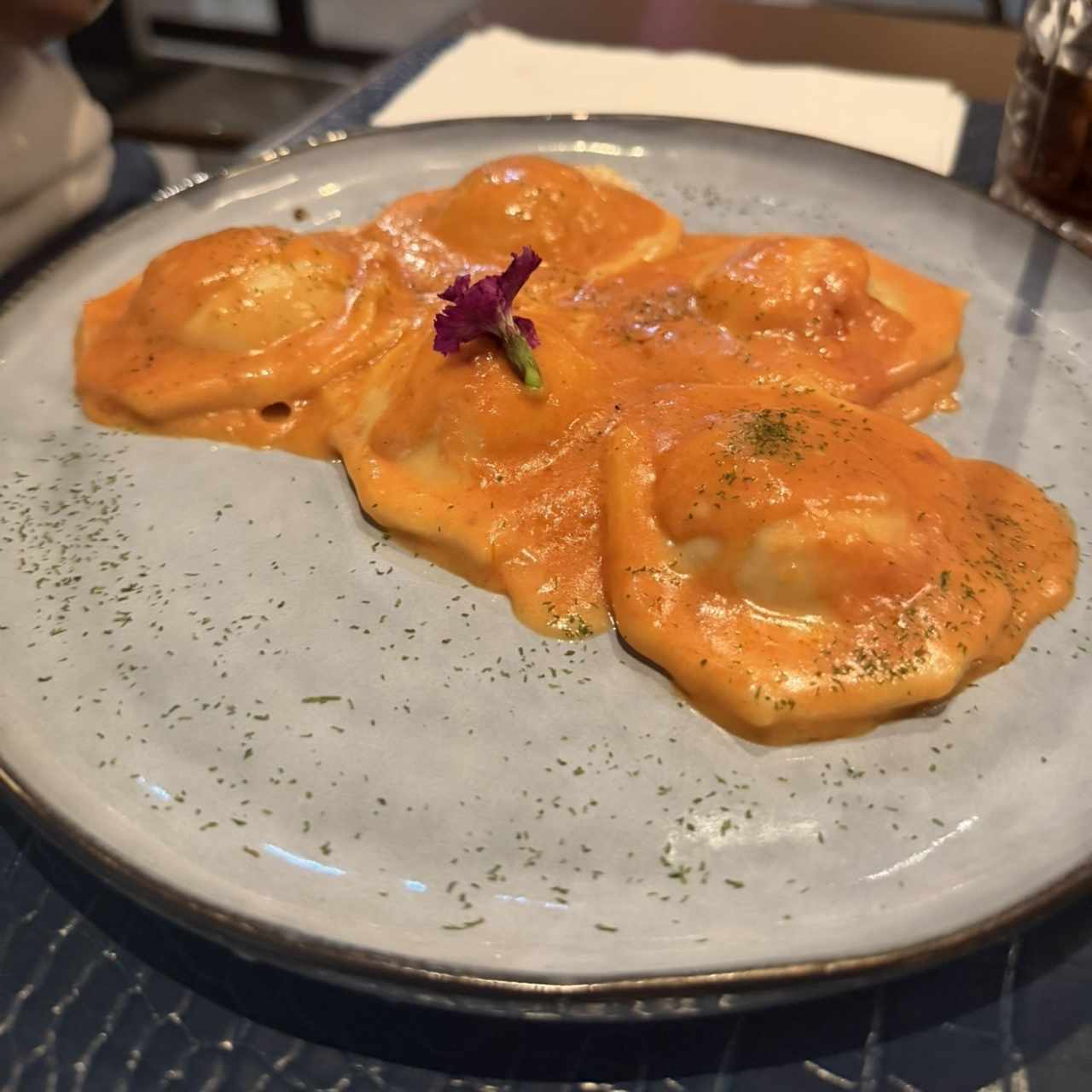 Raviolis de salmon 