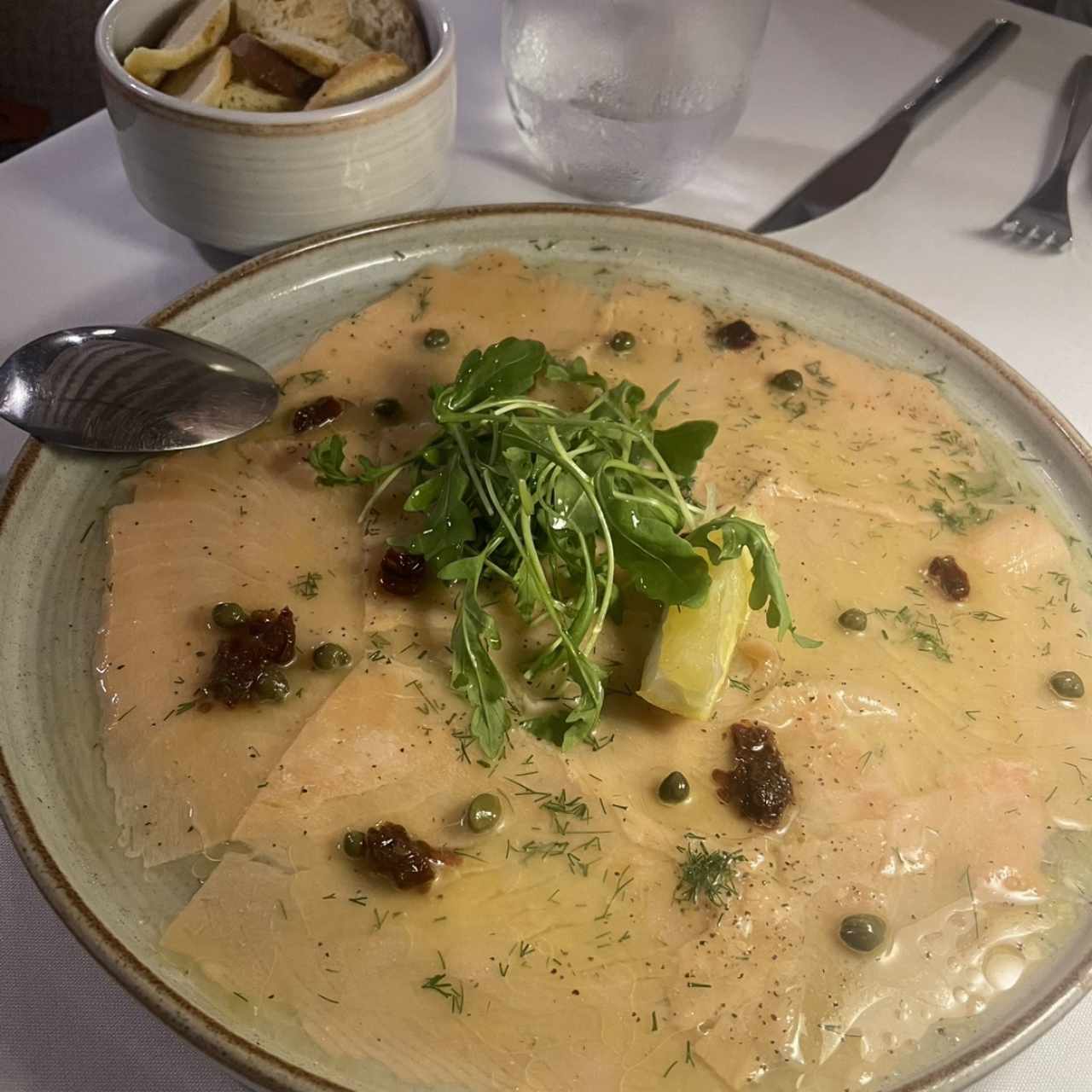 Carpaccio de salmon 