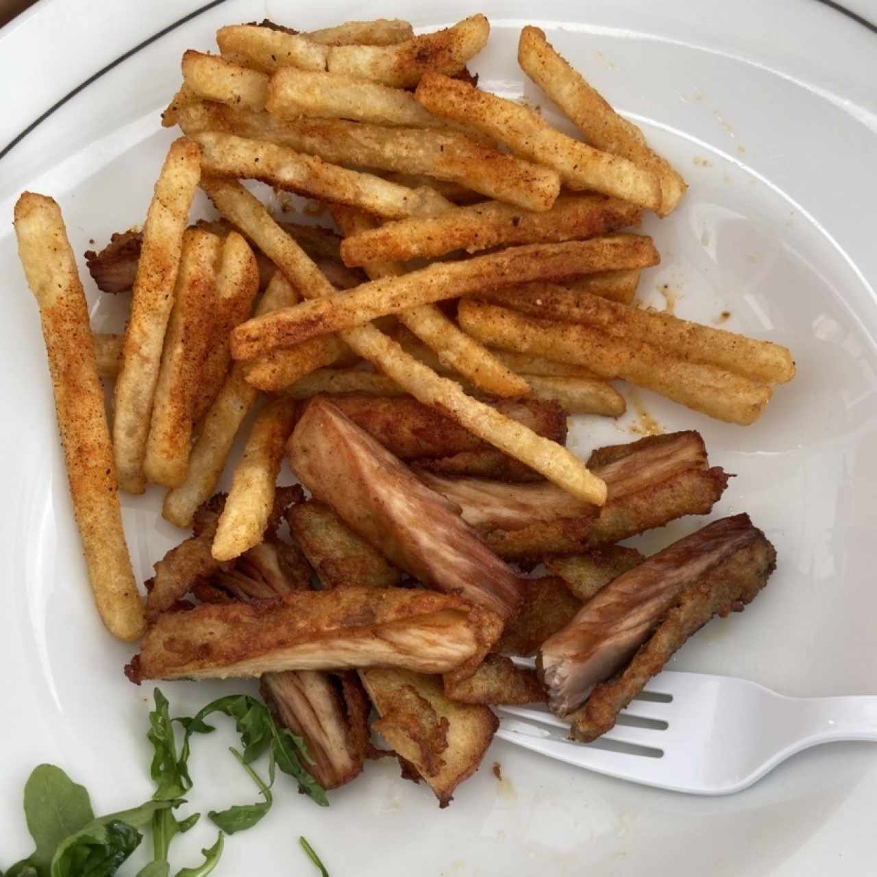 Deditos de pescado con papas