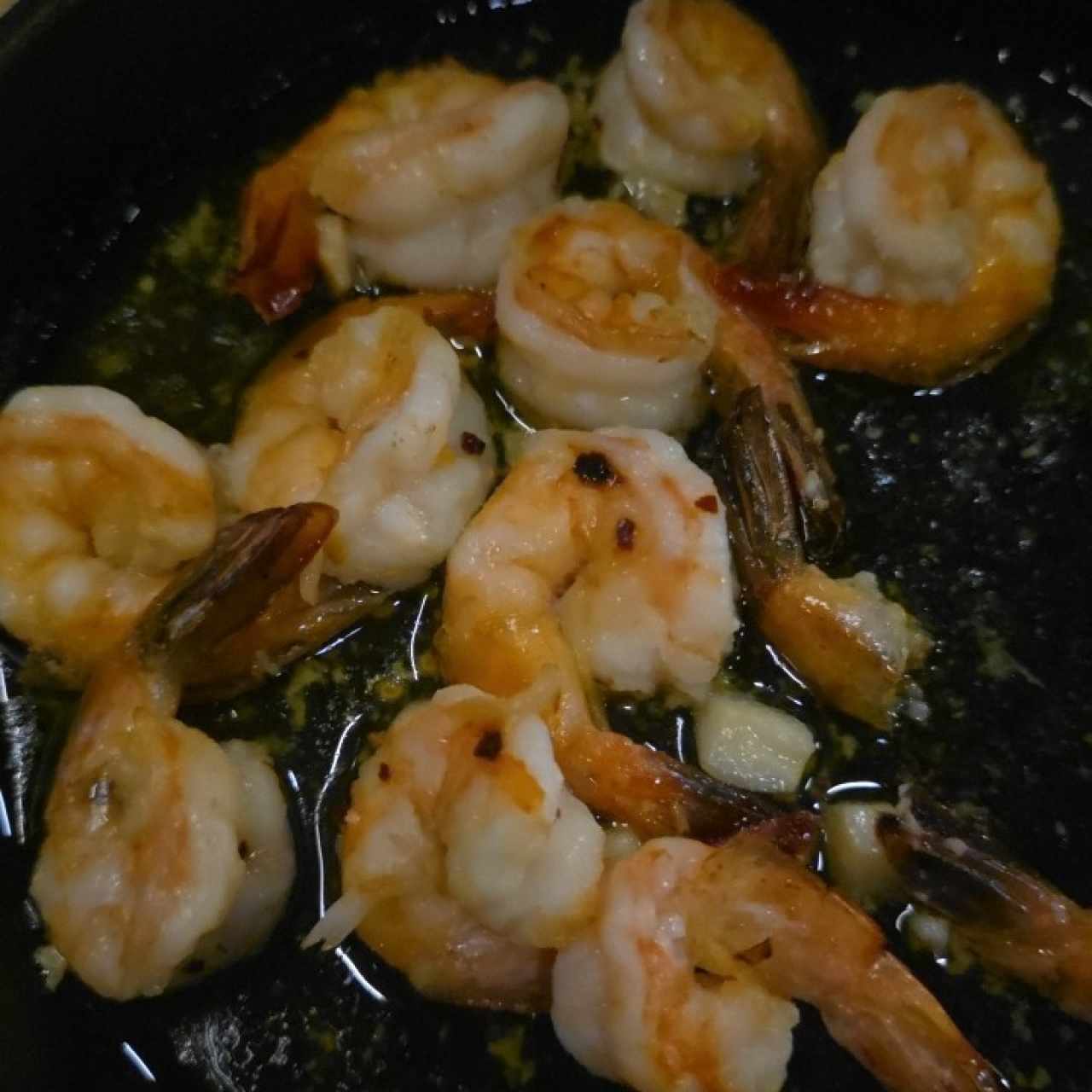 camarones al olio