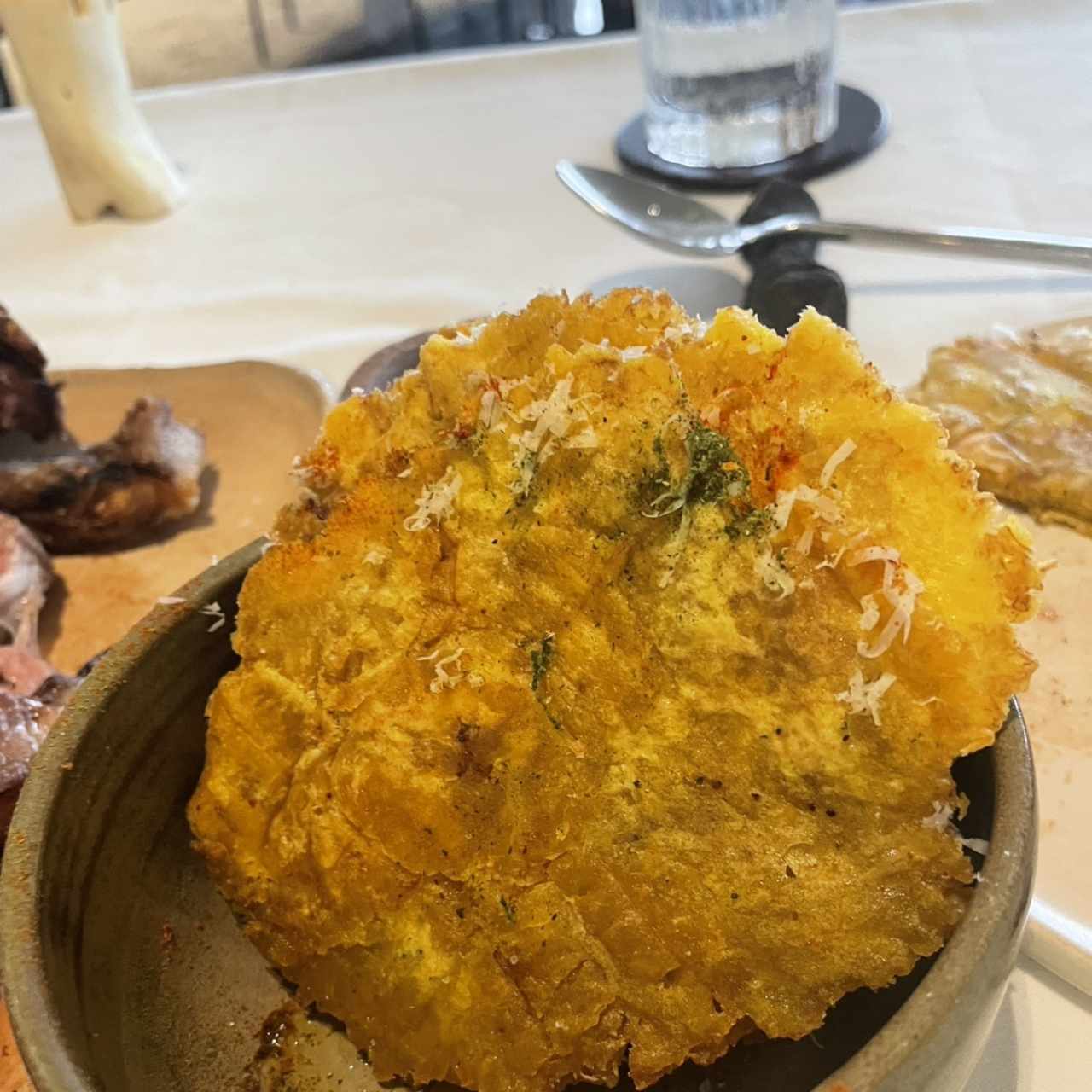 Patacones trufados