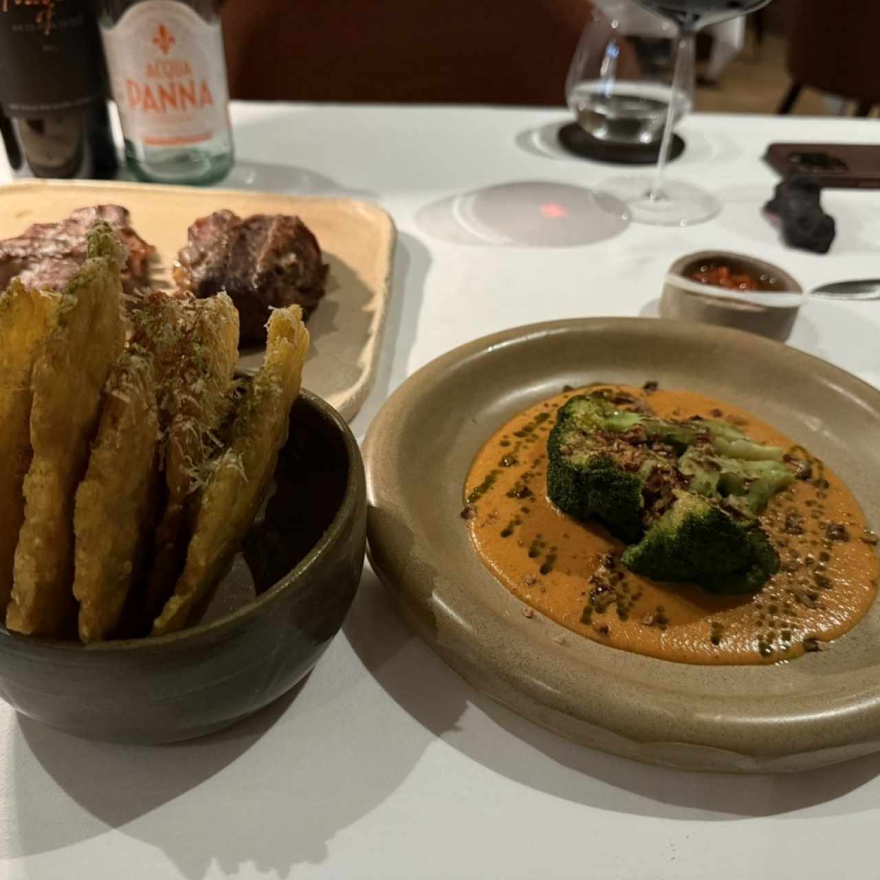Patacones y brocoli 