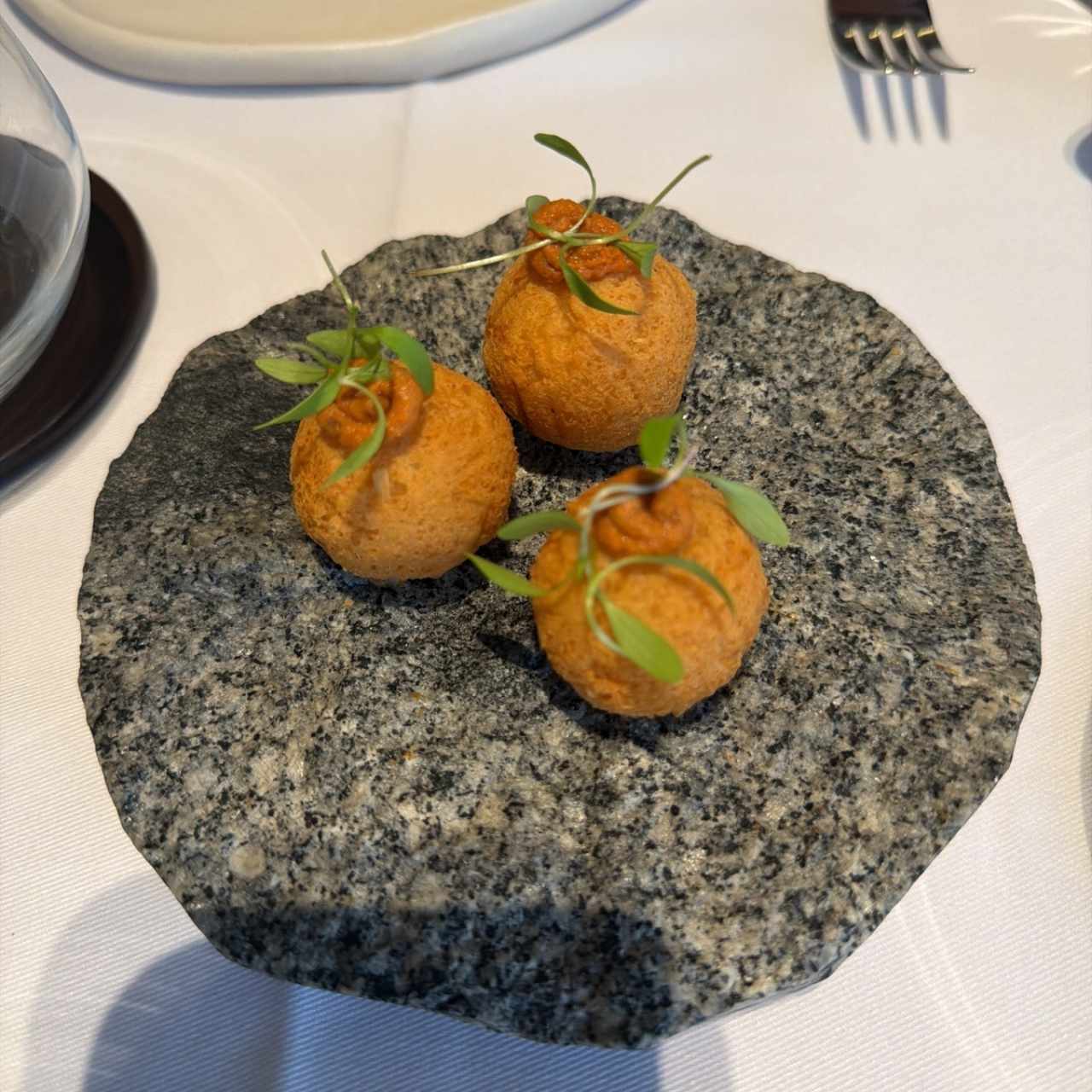 Croquetas de yuca de cortesia 