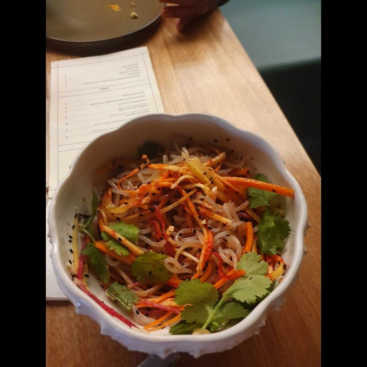 ENSALADITA DE MANGO, CHAYOTE Y SALAITO CHINO