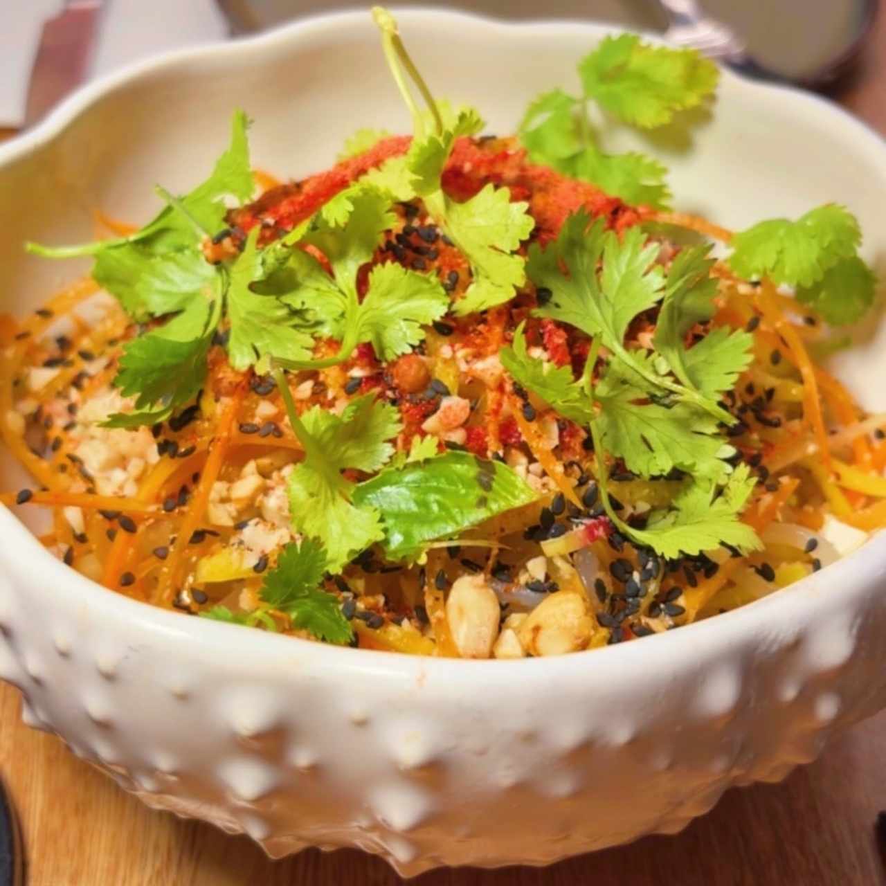 ENSALADITA DE MANGO, CHAYOTE Y SALAITO CHINO