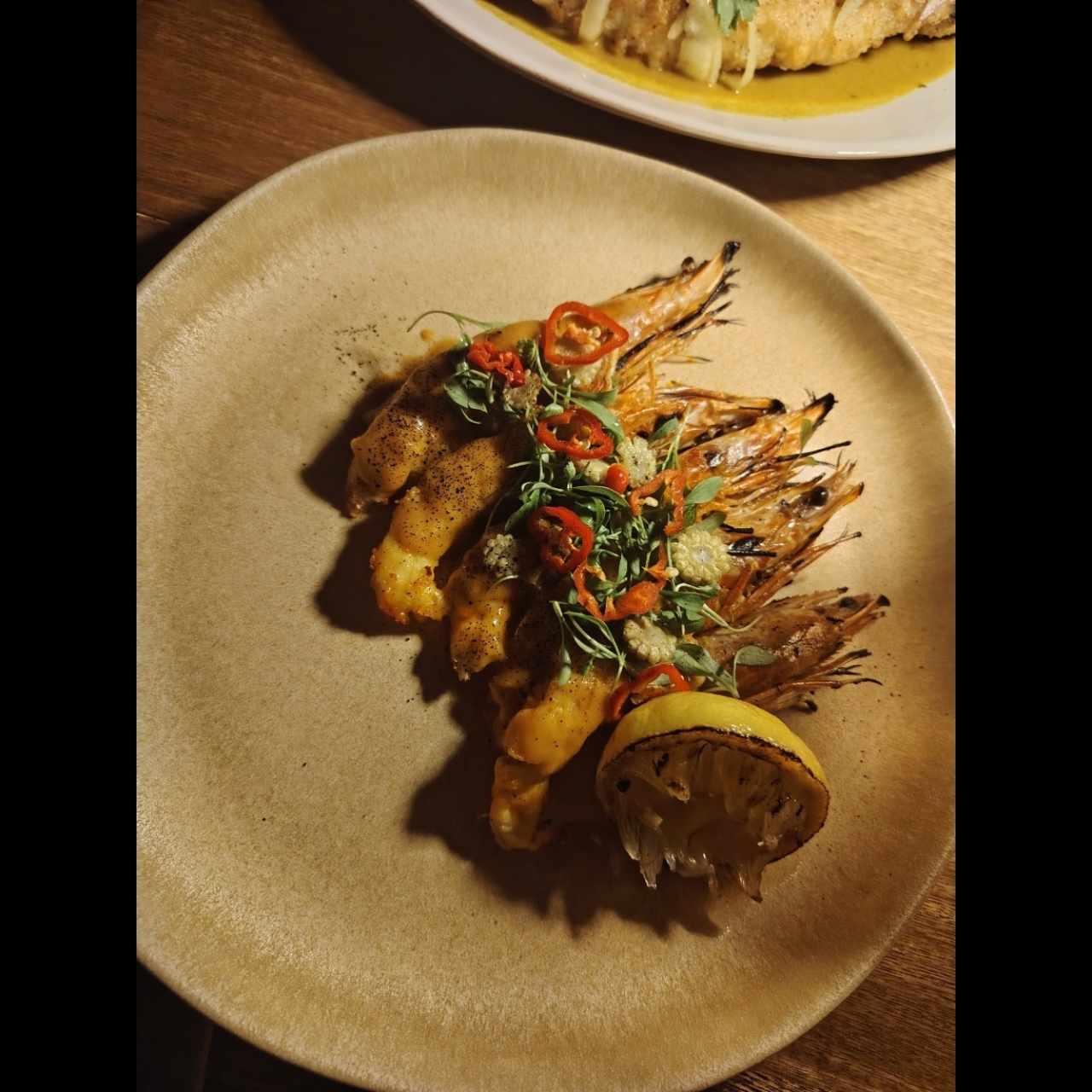 LANGOSTINOS A LA PARRILLA