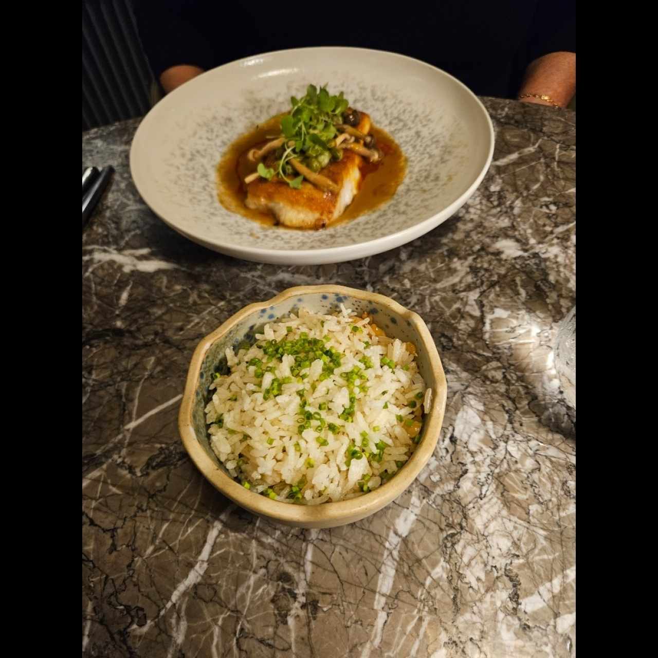 arroz con coco acompañamiento