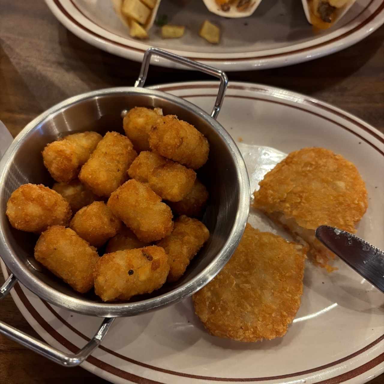 Tater tots y hashbrown