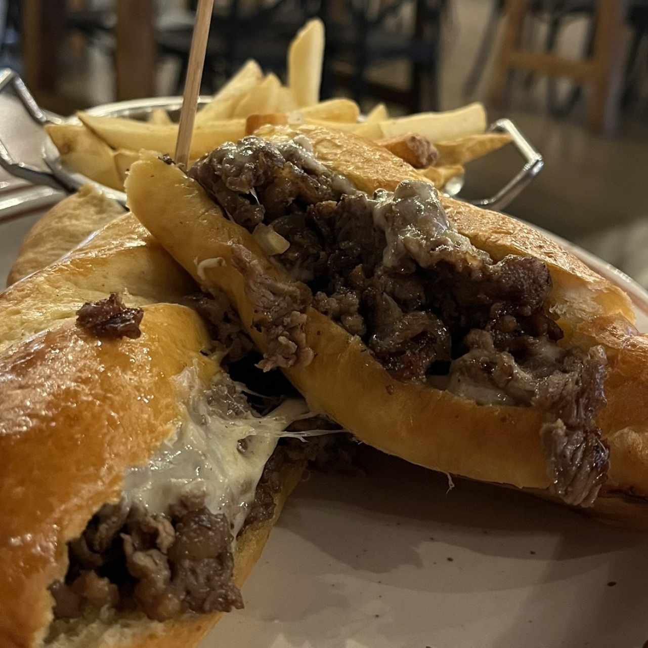 Philly steak sandwich 