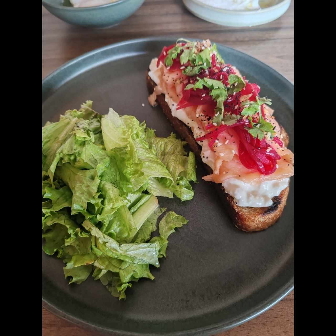 Tostada de salmón 