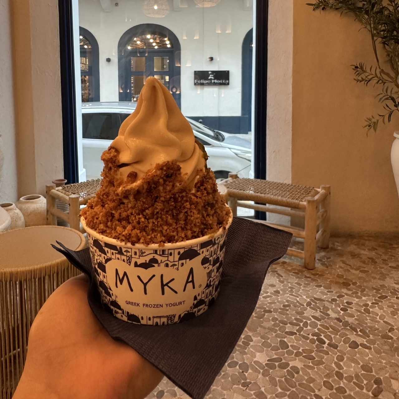 Yogurt de dulce de leche