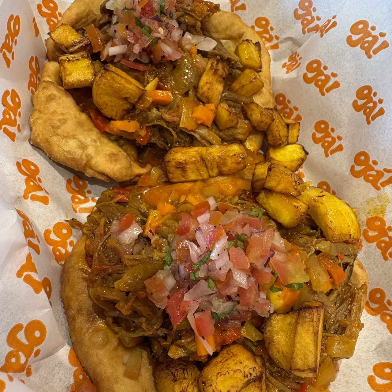 Oja con carne mechada