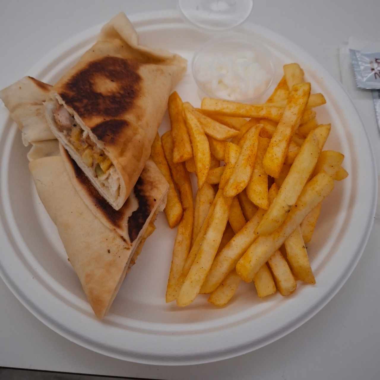 Shawarma de Pollo en combo 