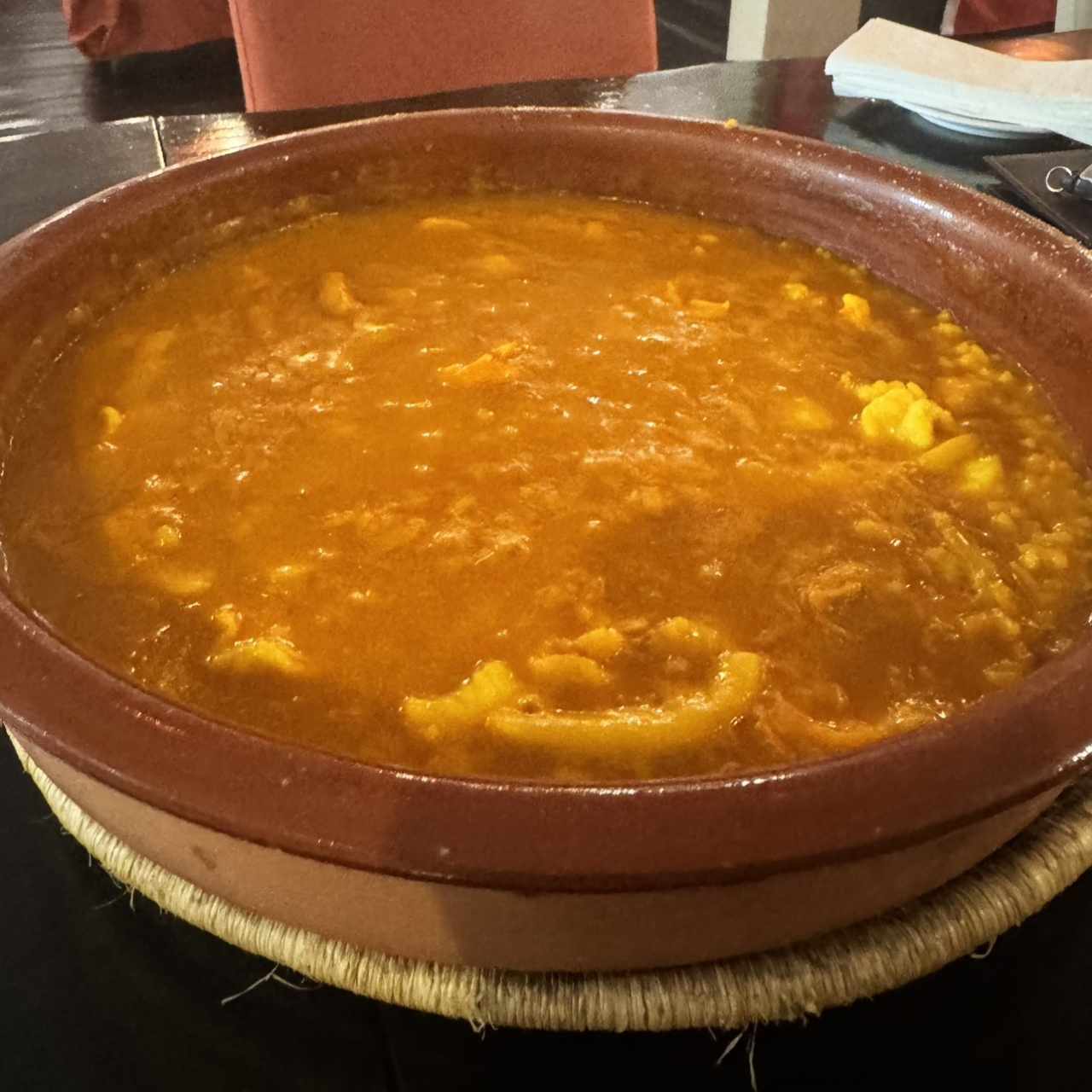 Arroz meloso de pescado y mariscos