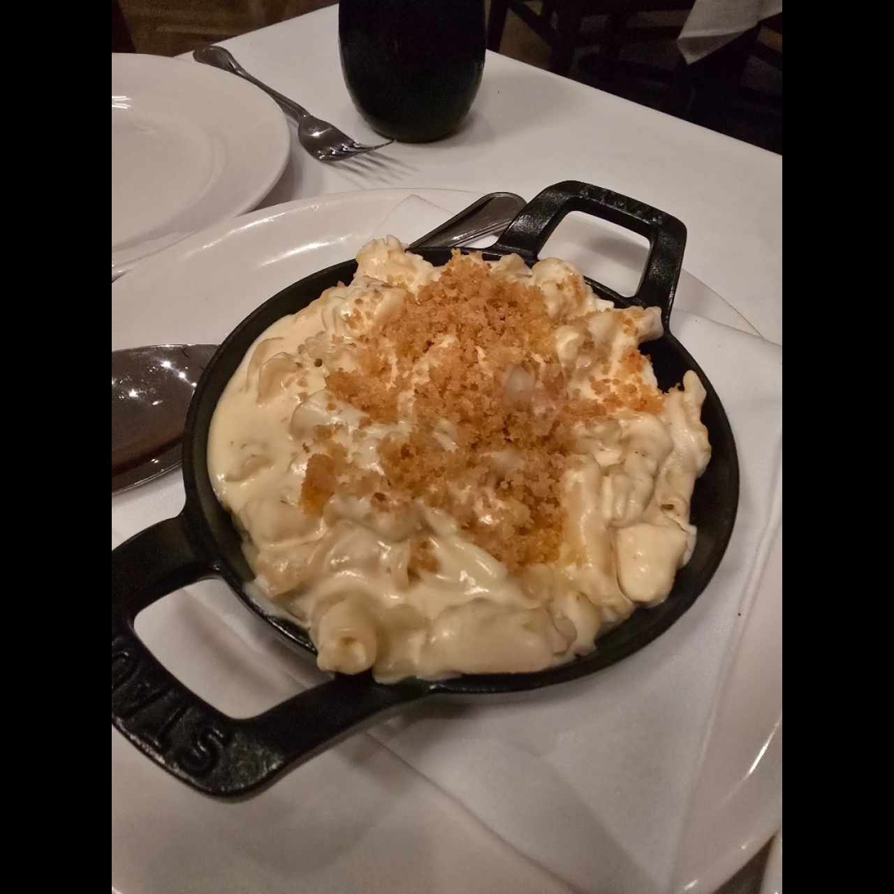 Mac and cheese con langostinos