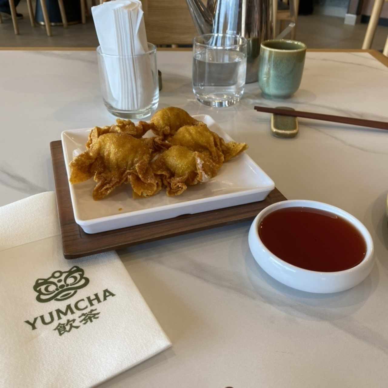 Wanton de camarón 