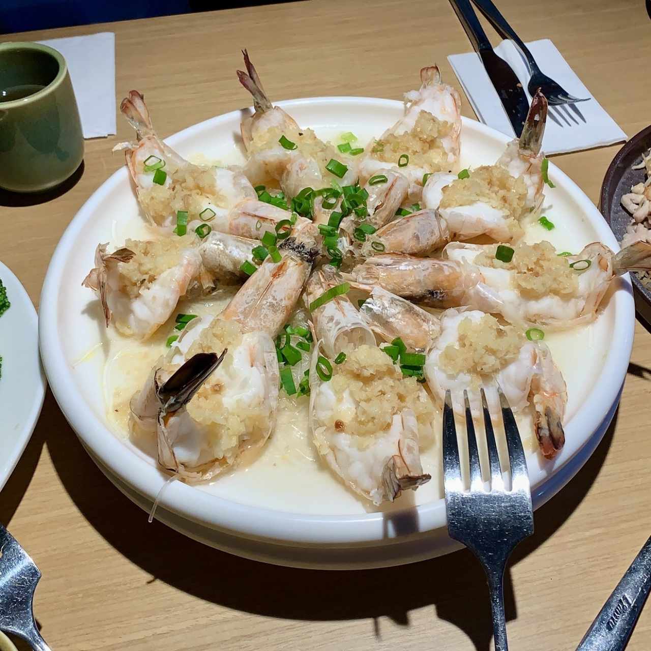 Langostinos al ajo 