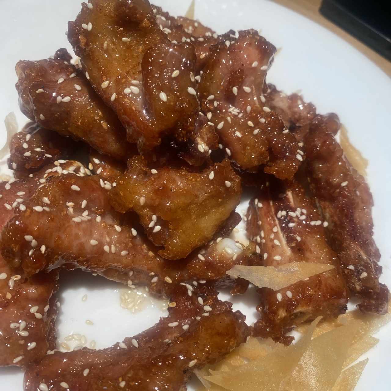 Costilla ajo y miel