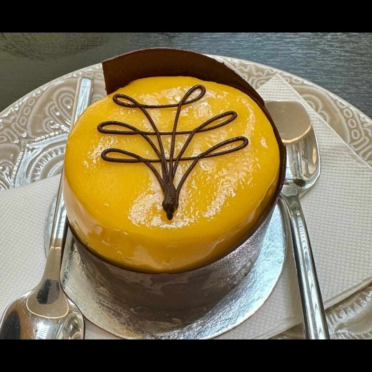 Dulce maracuya y chocolate 