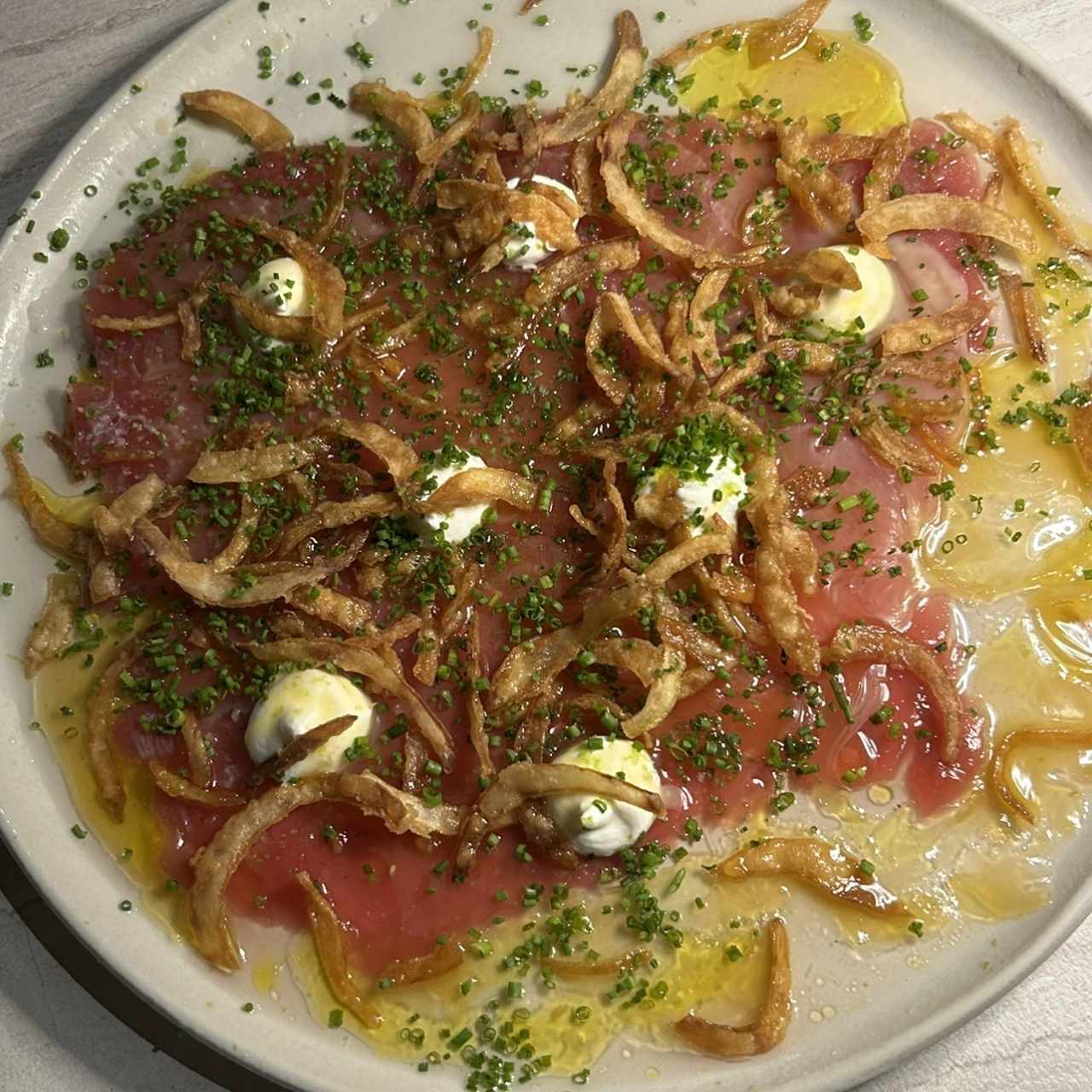 Tiradito de tuna