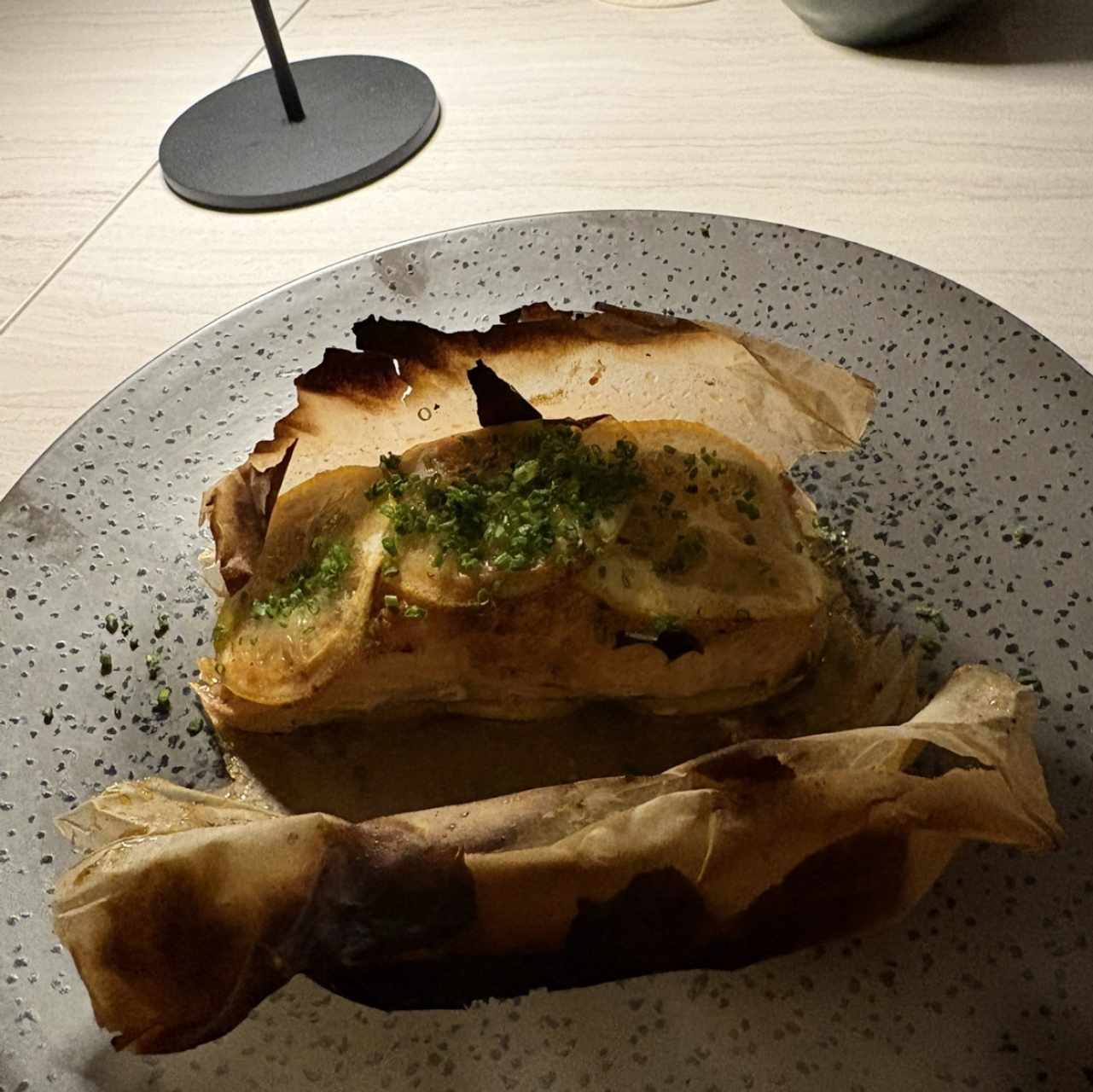 Salmon al cartucho 