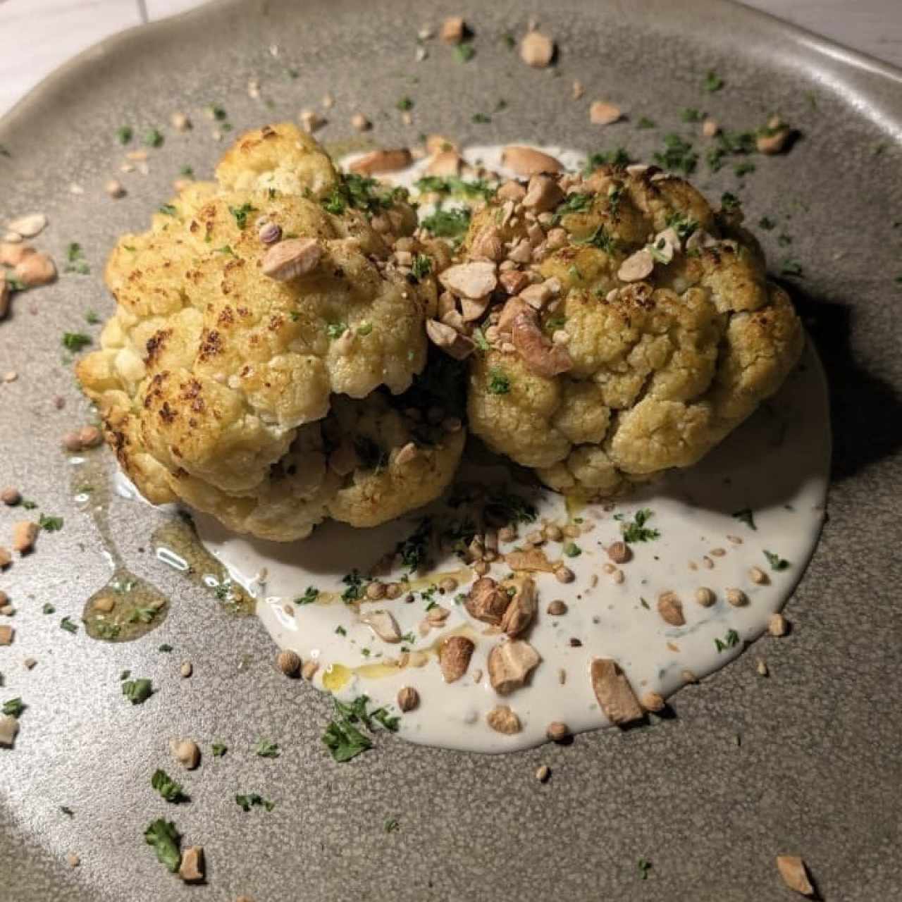 Coliflor a la brasa