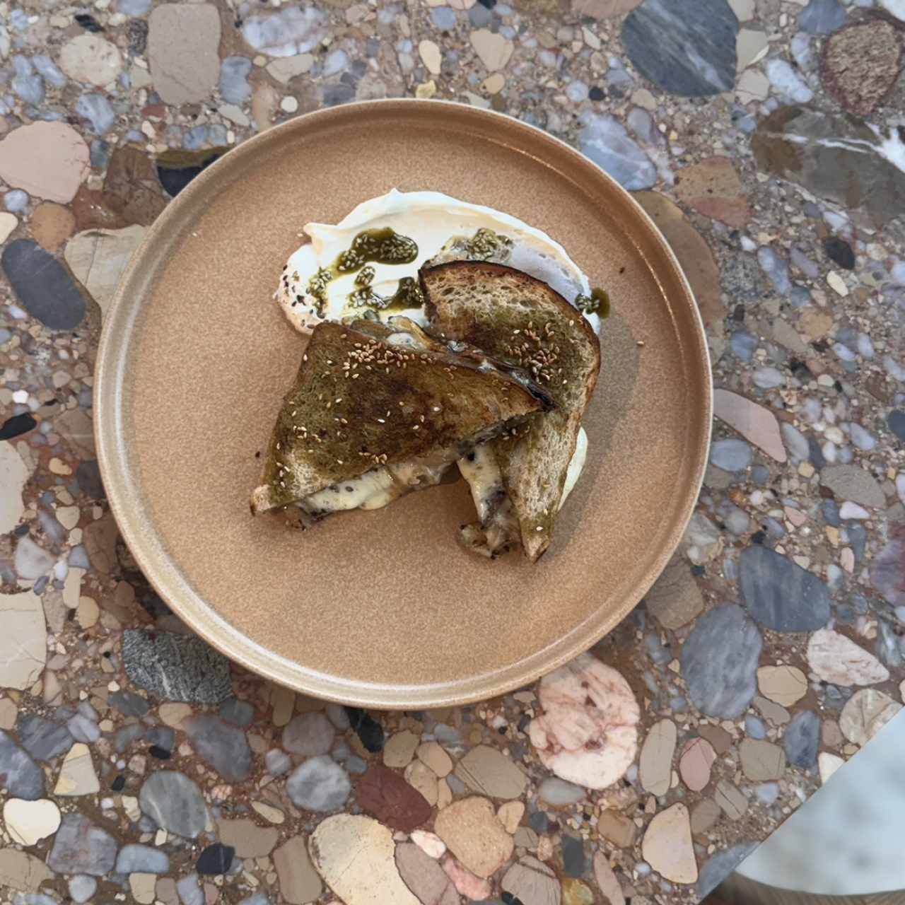 Zaatar grilled cheese