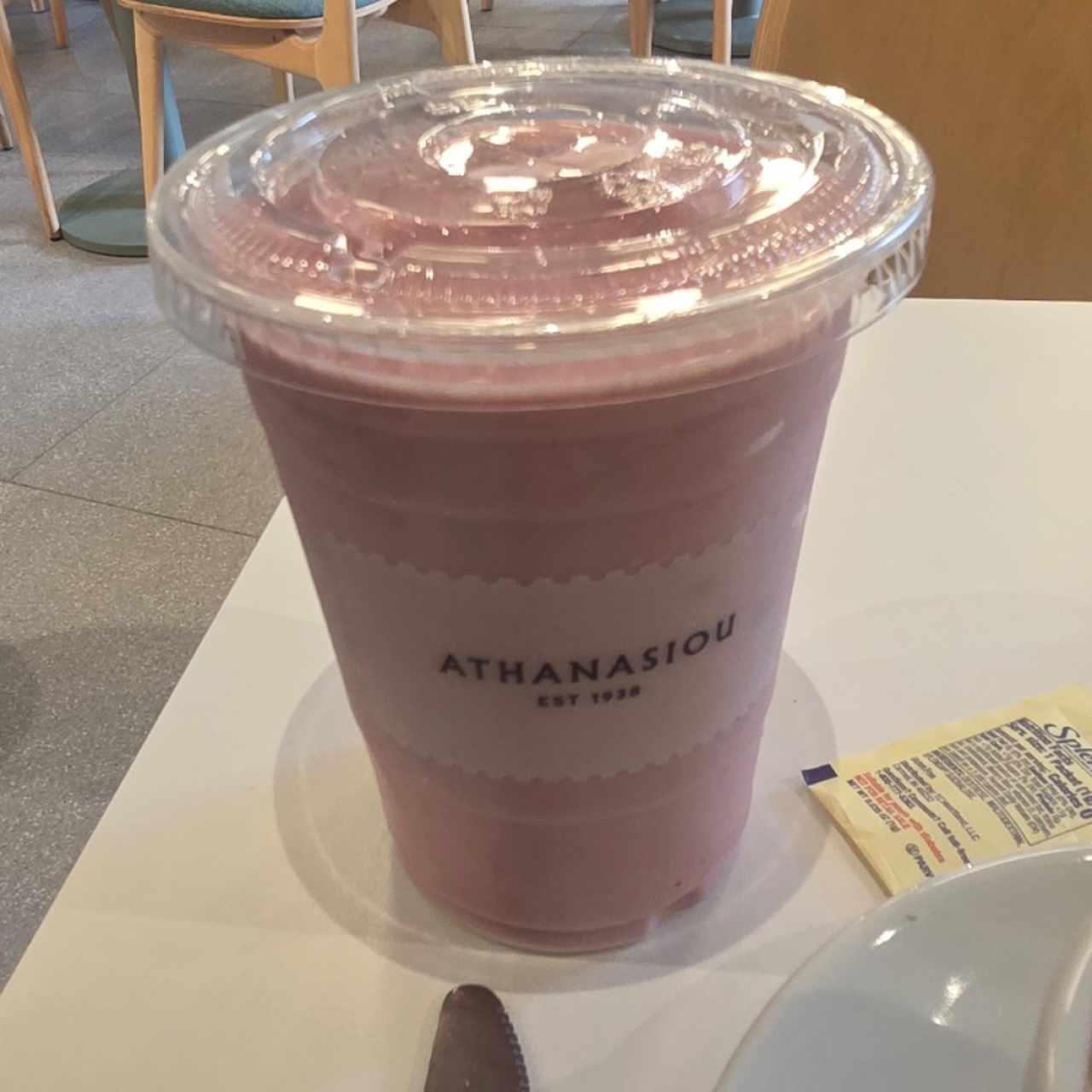 fresa en leche