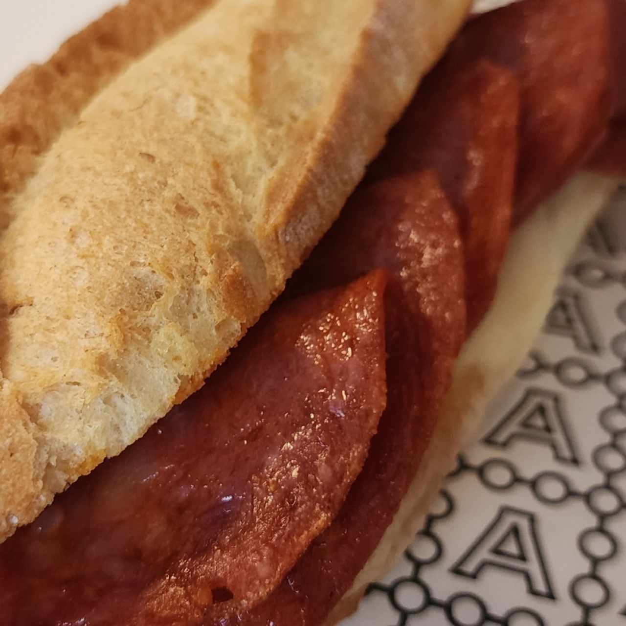 emparedado chorizo 