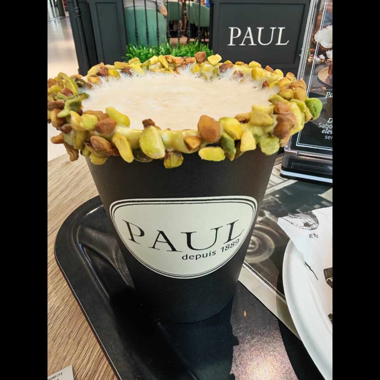 Capuchino con pistacho 