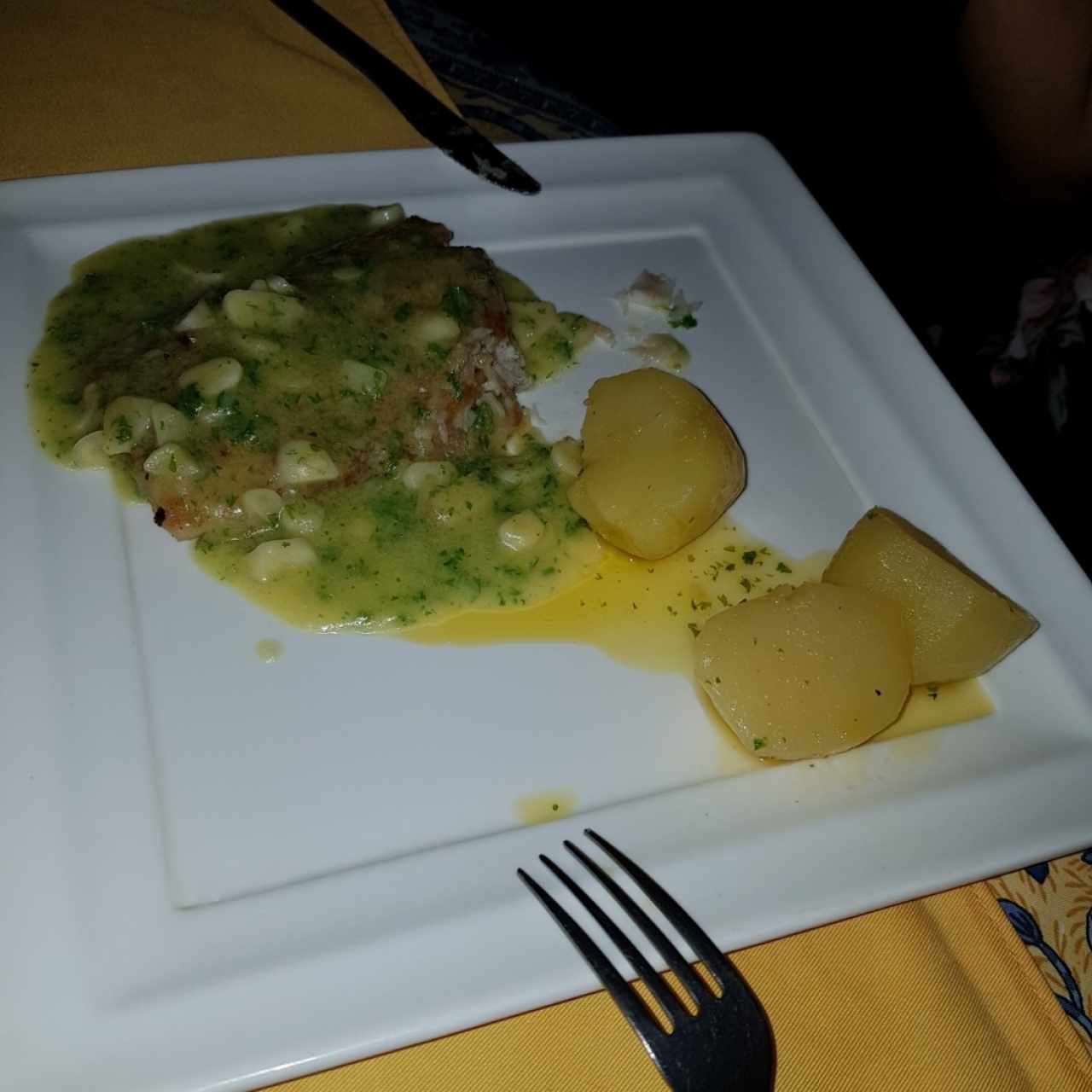 corvina en salsa verde