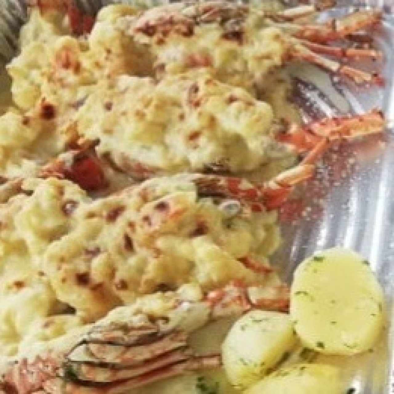 langosta gratinada