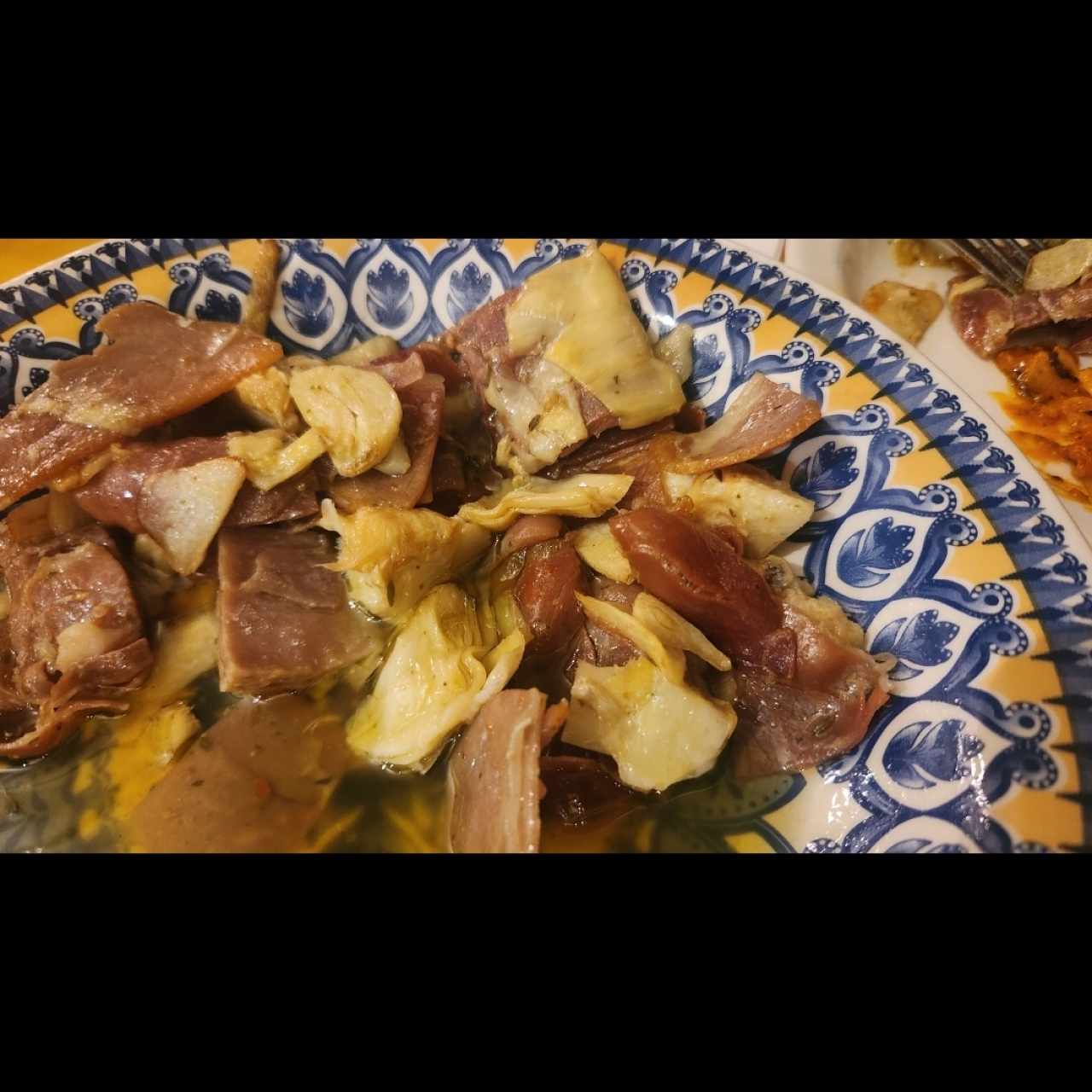 Alcachofas con Jamón Serrano