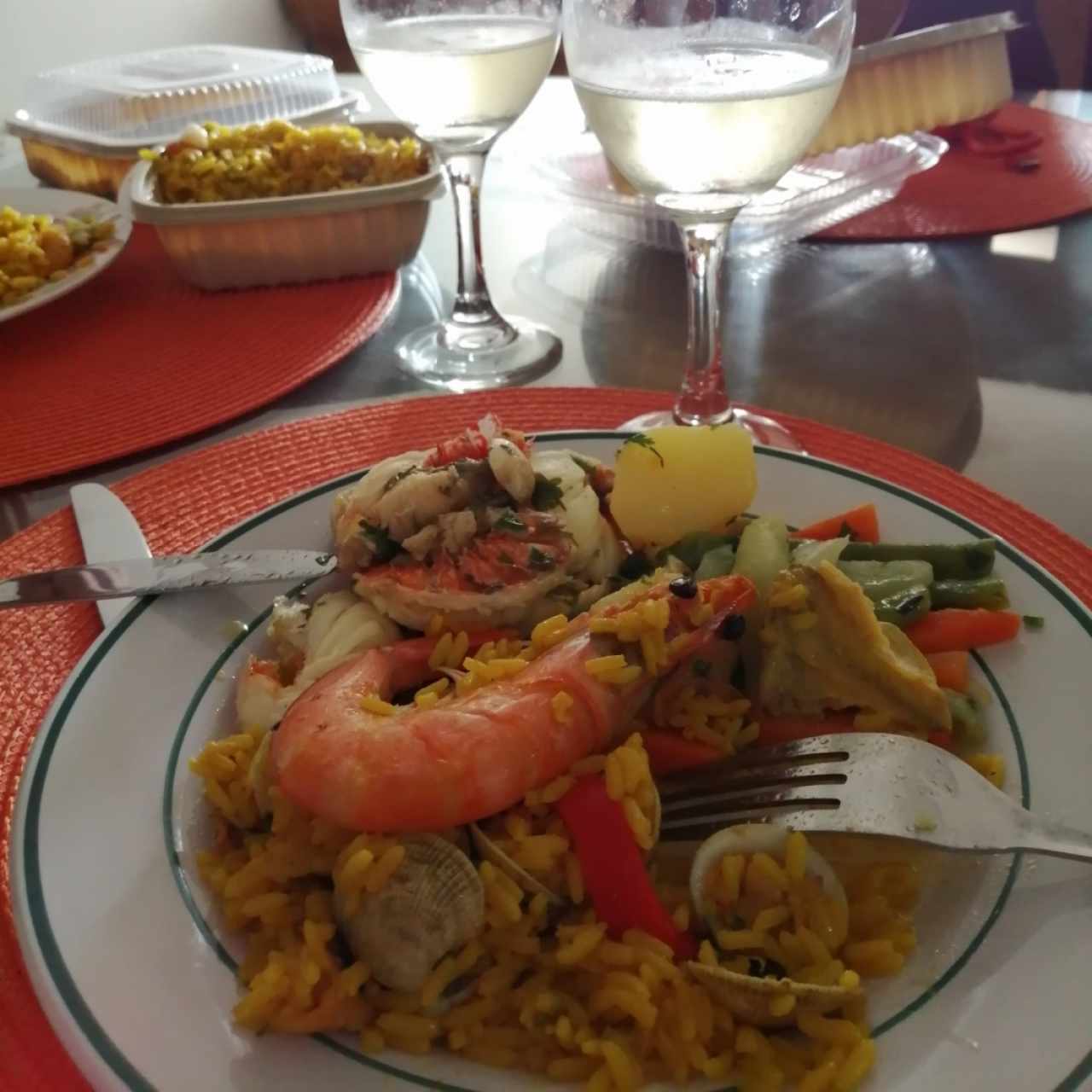 Paella Marinera (Solo Mariscos)