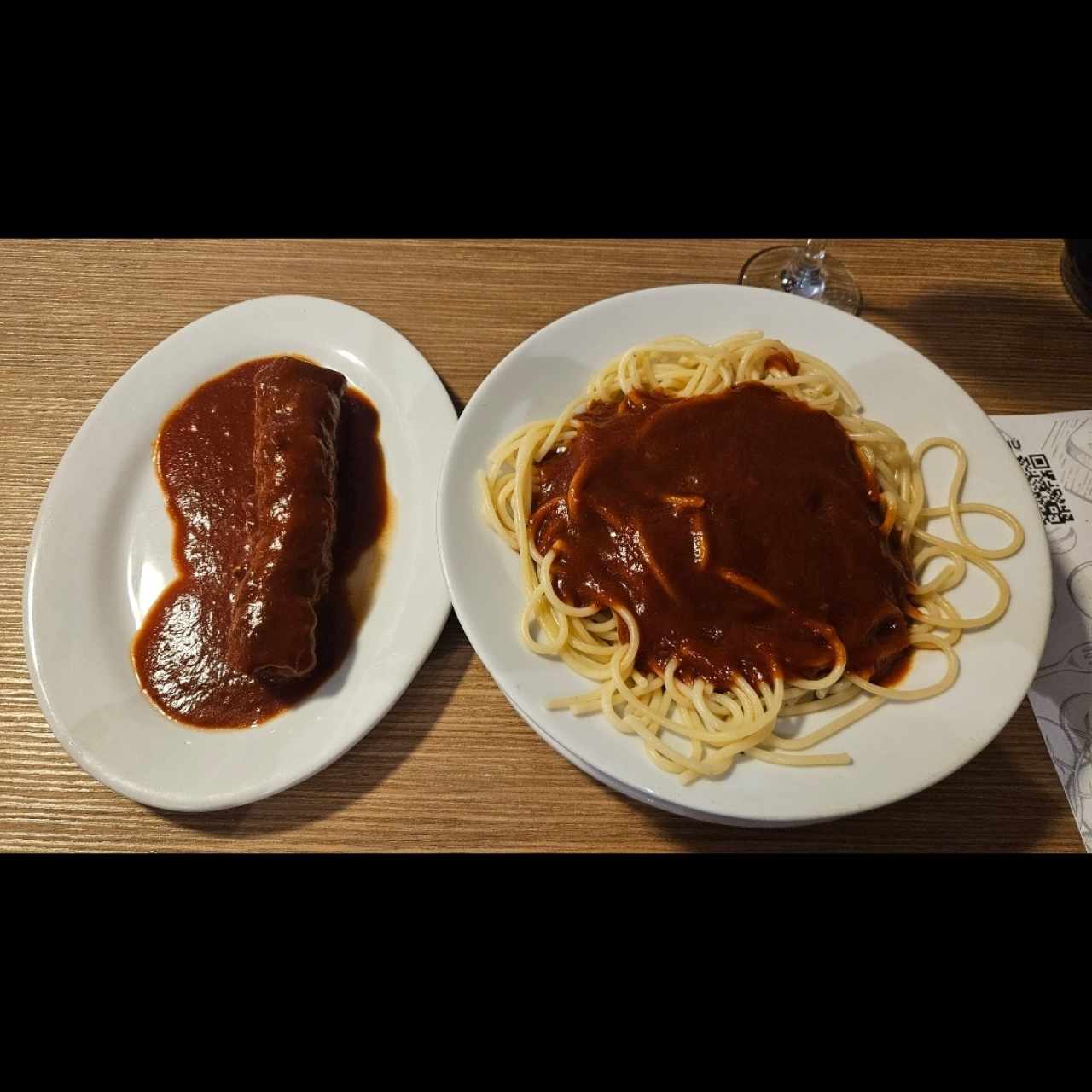 spaghetti niño envuelto