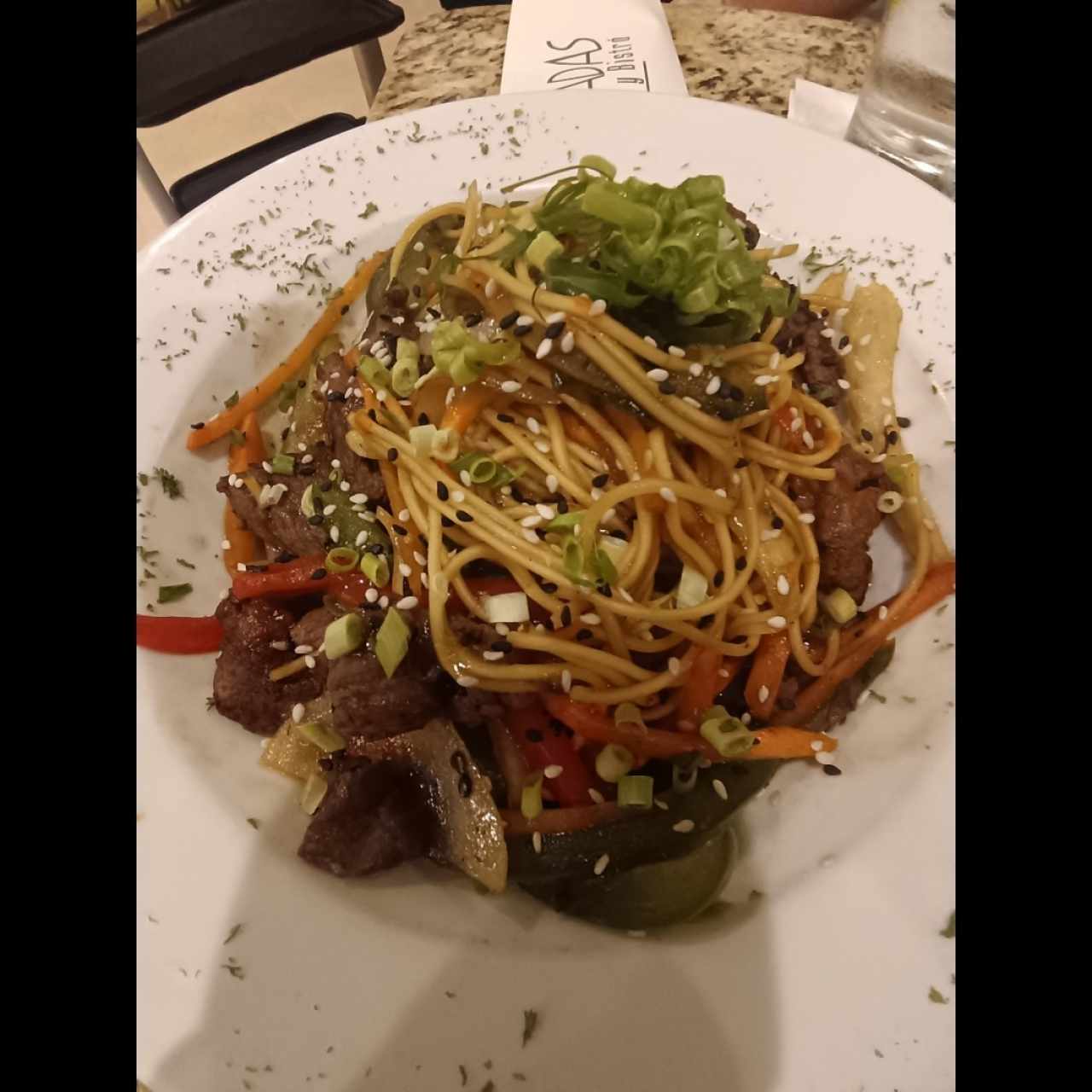 Filete de Res al Wok