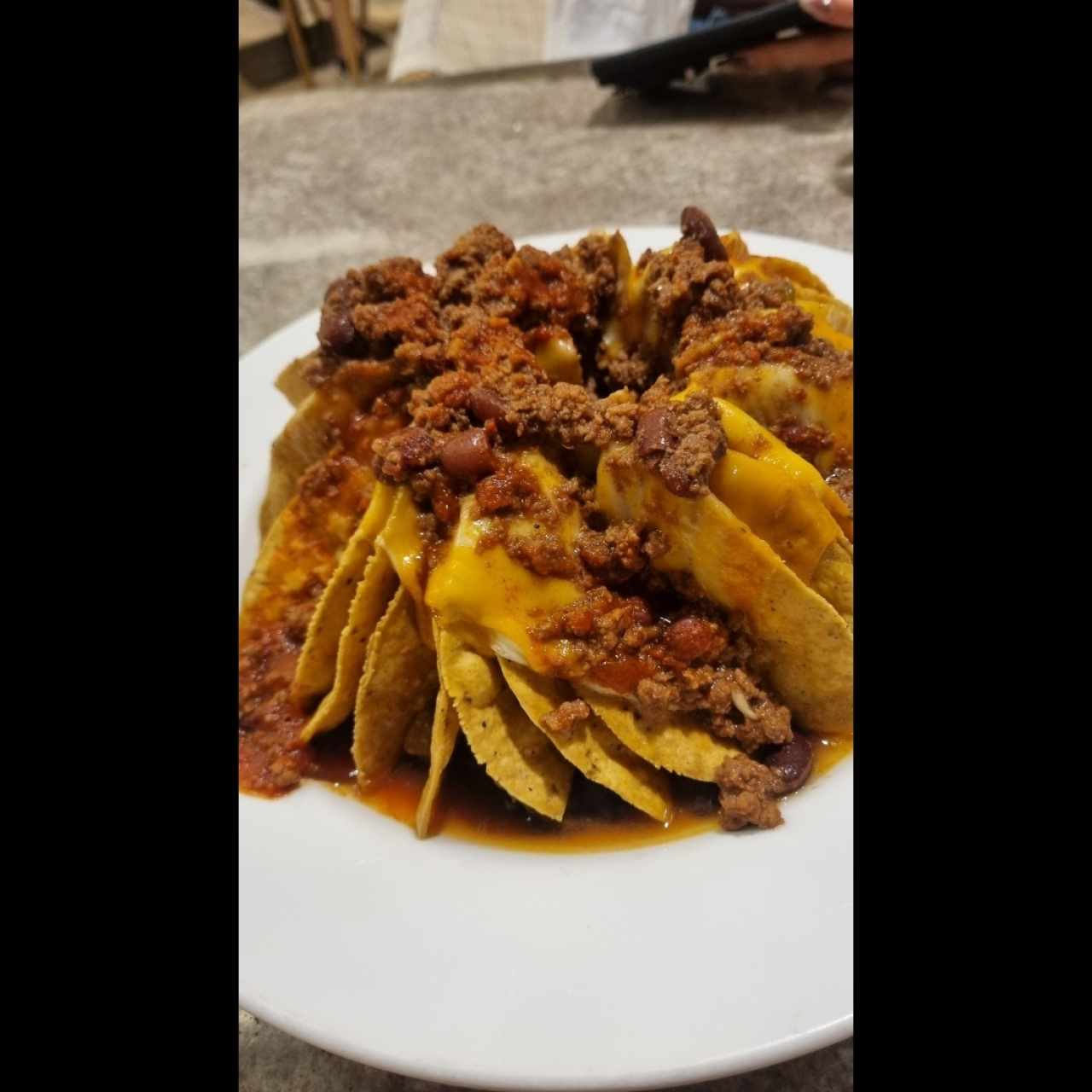 nachos de carne
