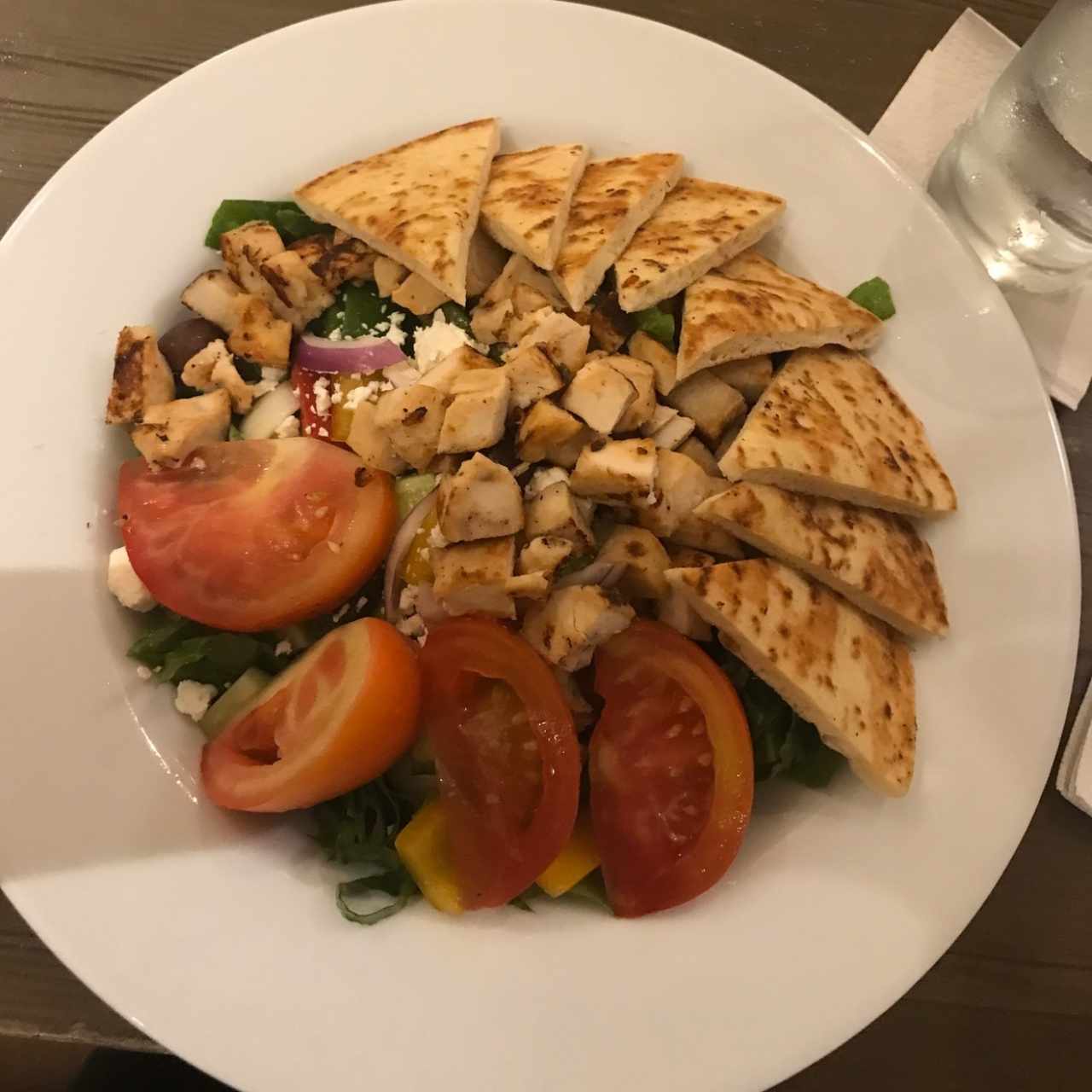 ensalda griega con pollo 