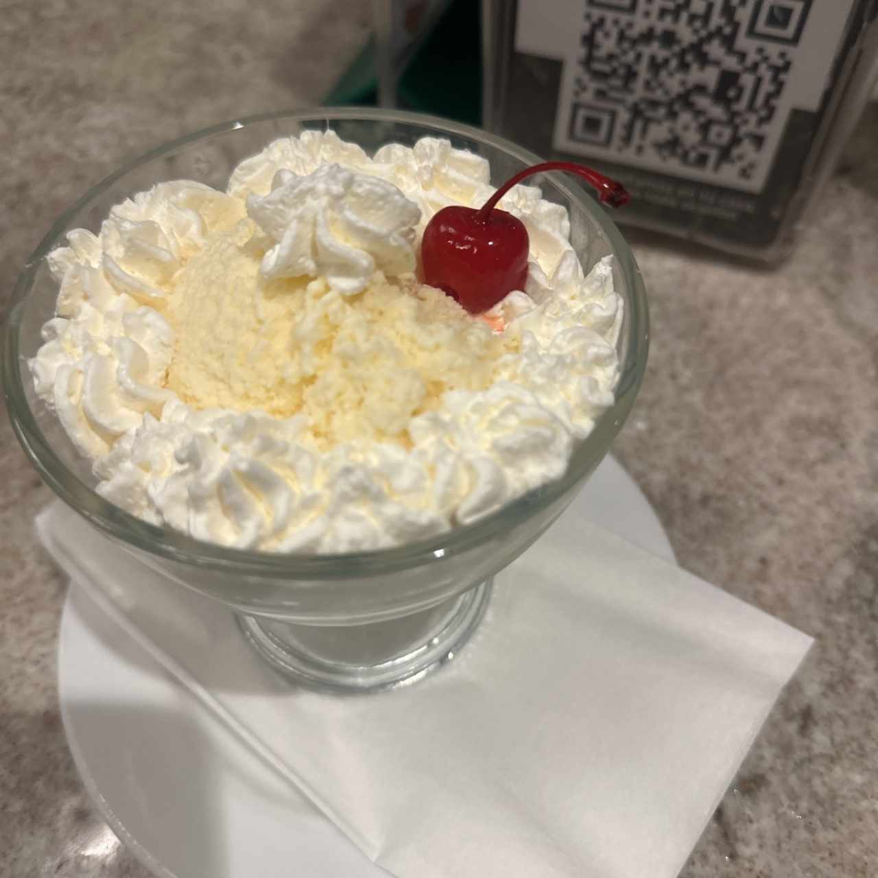 Helado de vainilla 