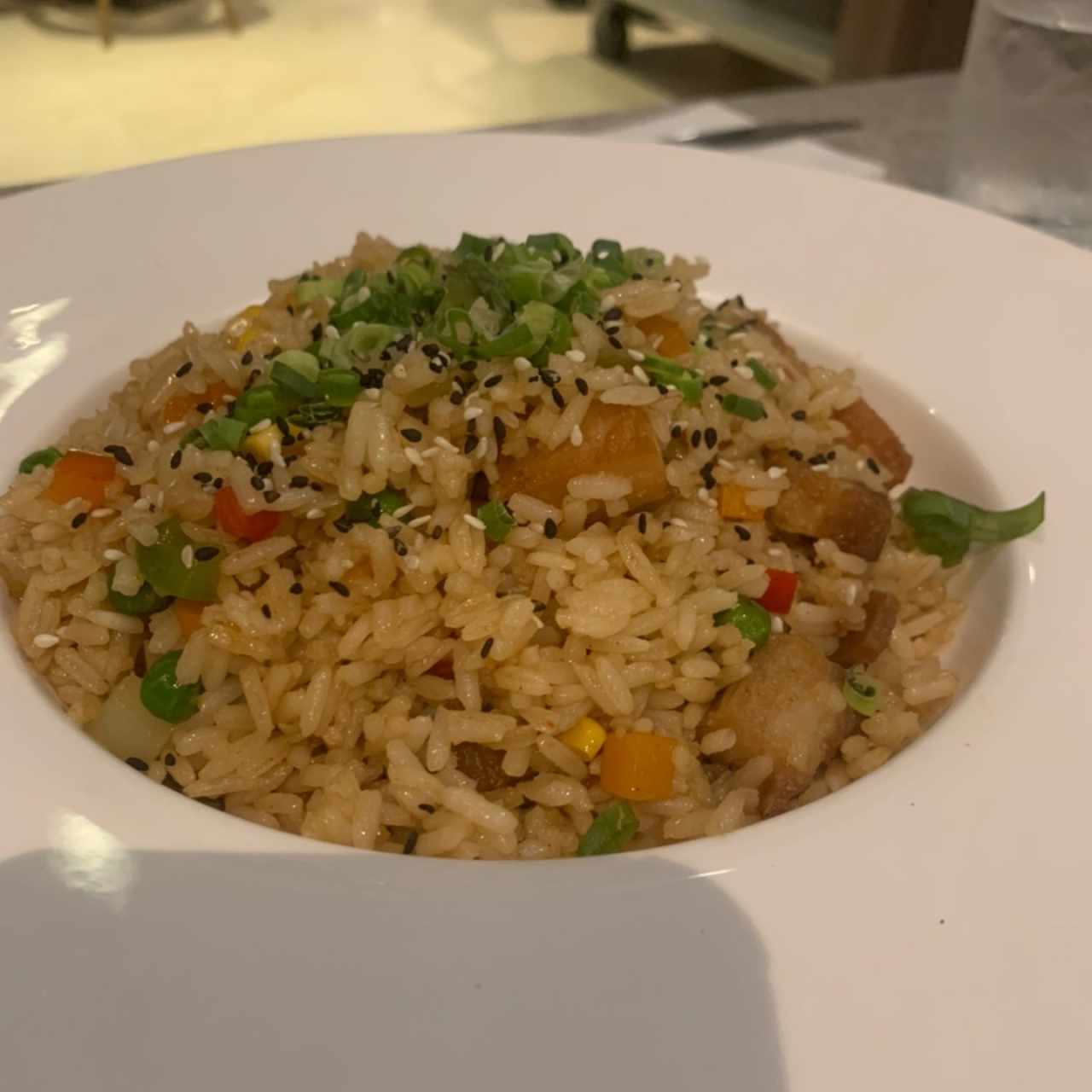 Arroz Frito de Puerco Ahumado