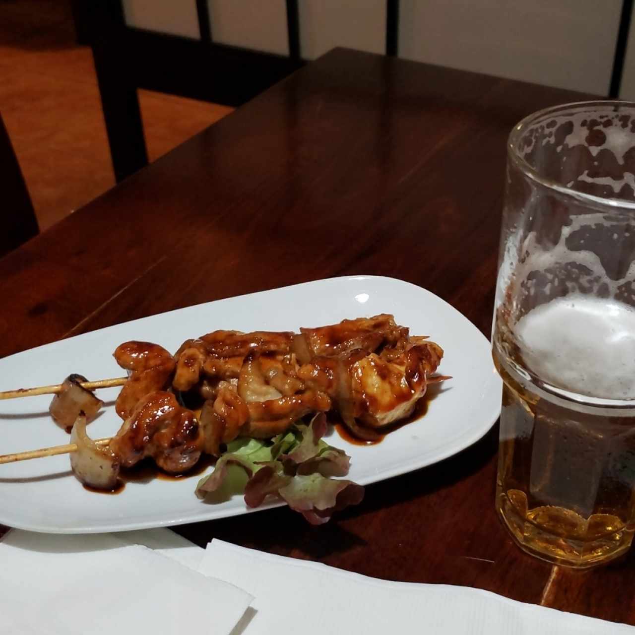 yakitori to Asahi desu